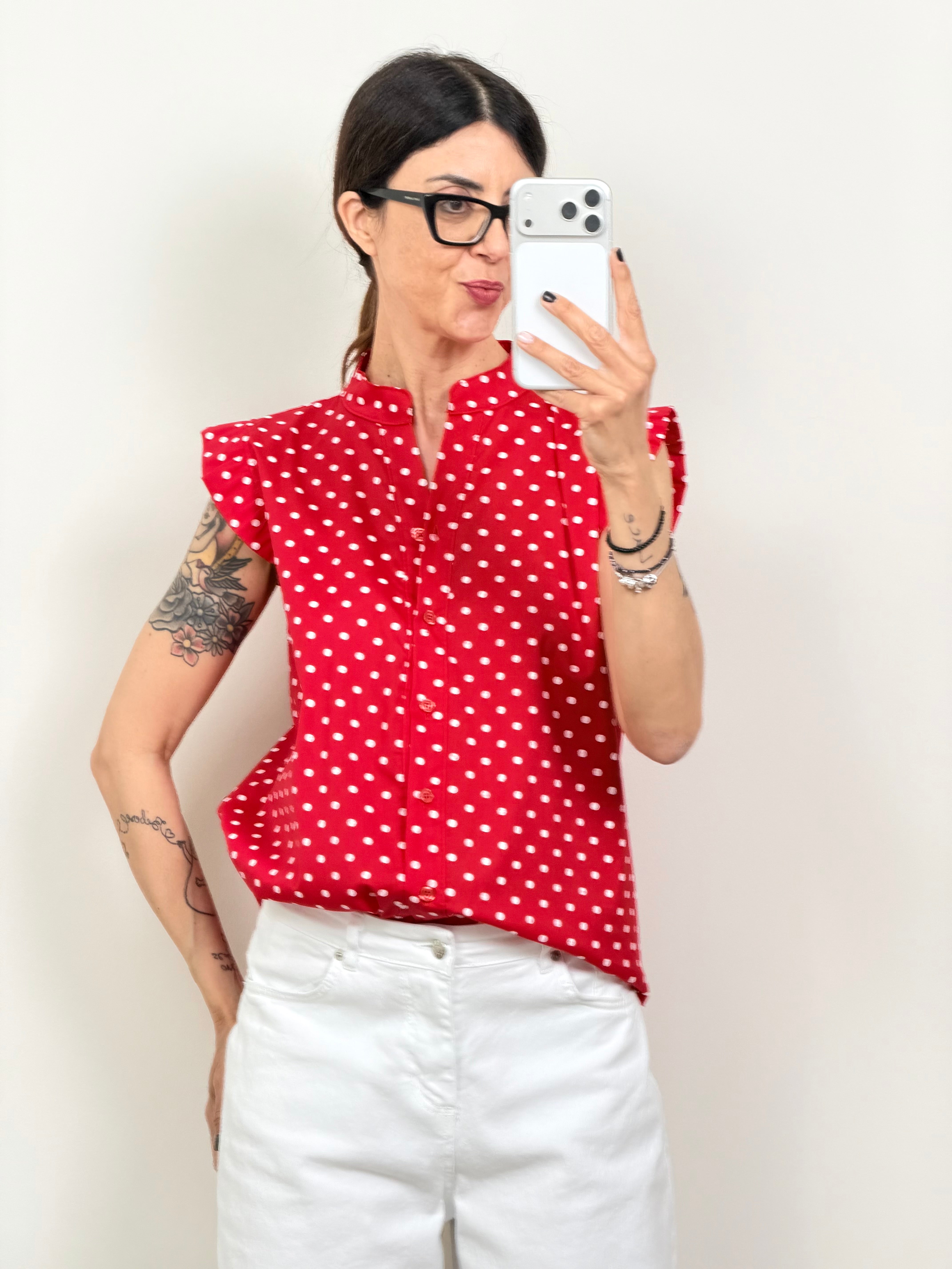 Blusa Grease pois