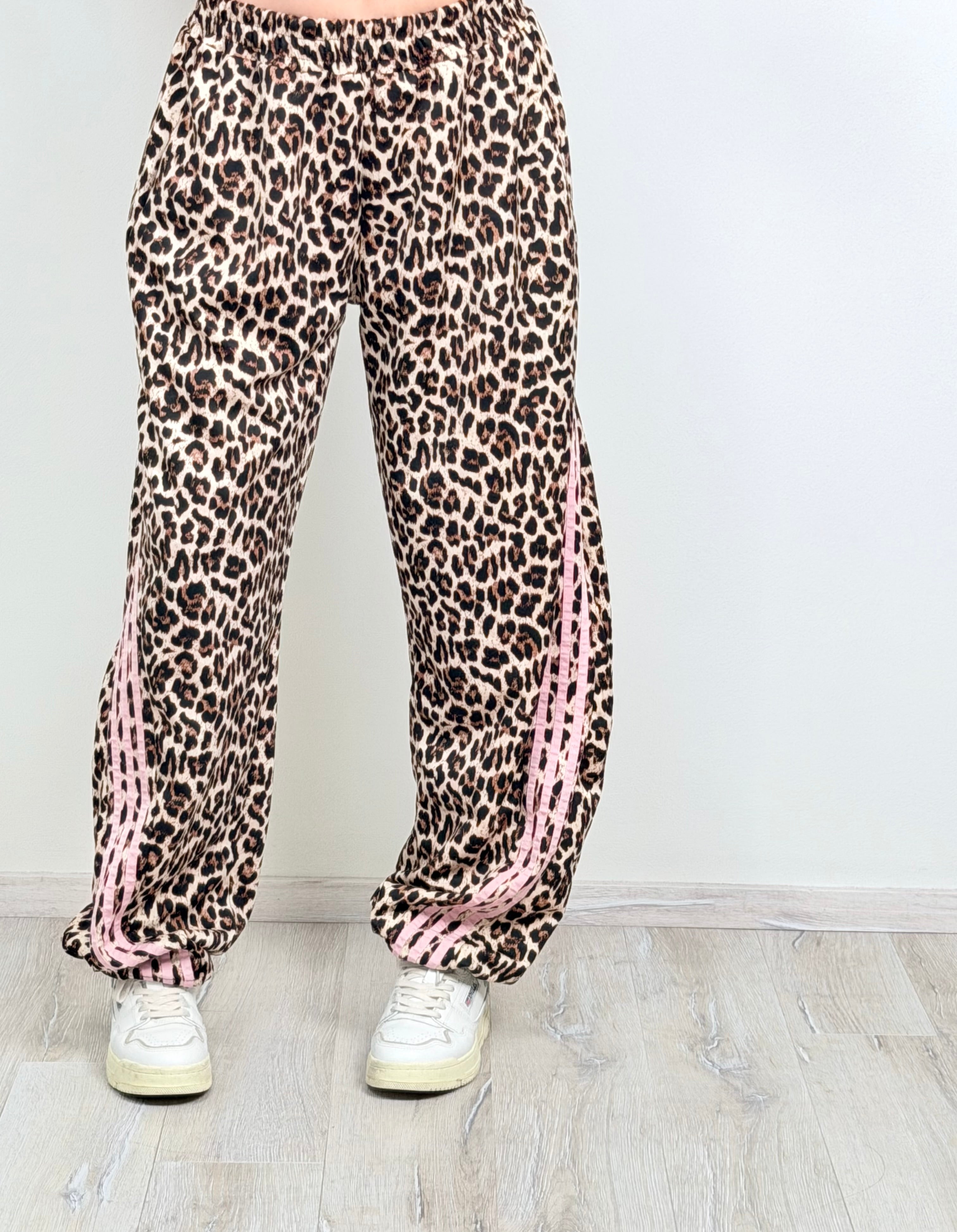 Panta Hip Hop con molla macu riga rosa