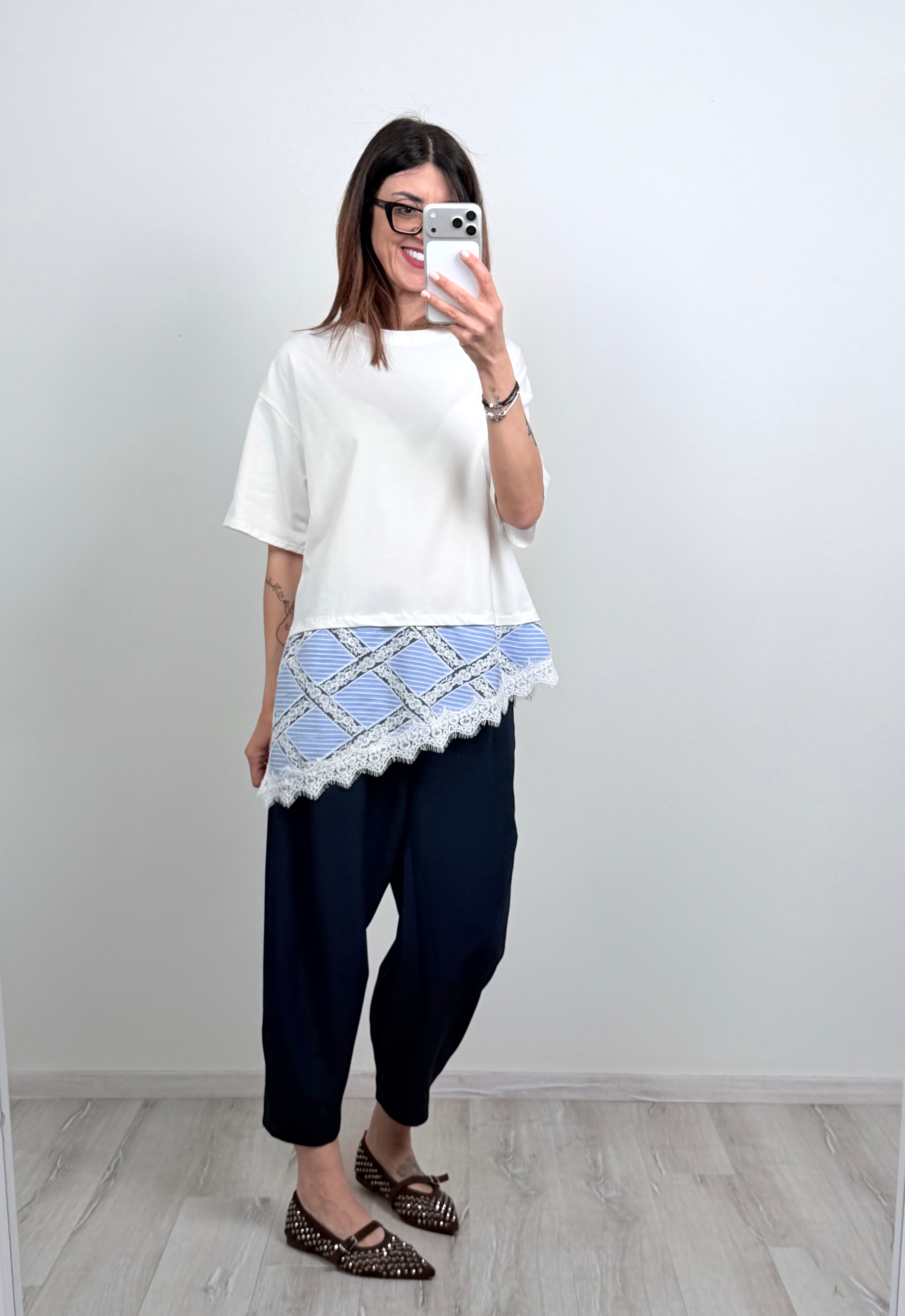 T-shirt Provenza celeste