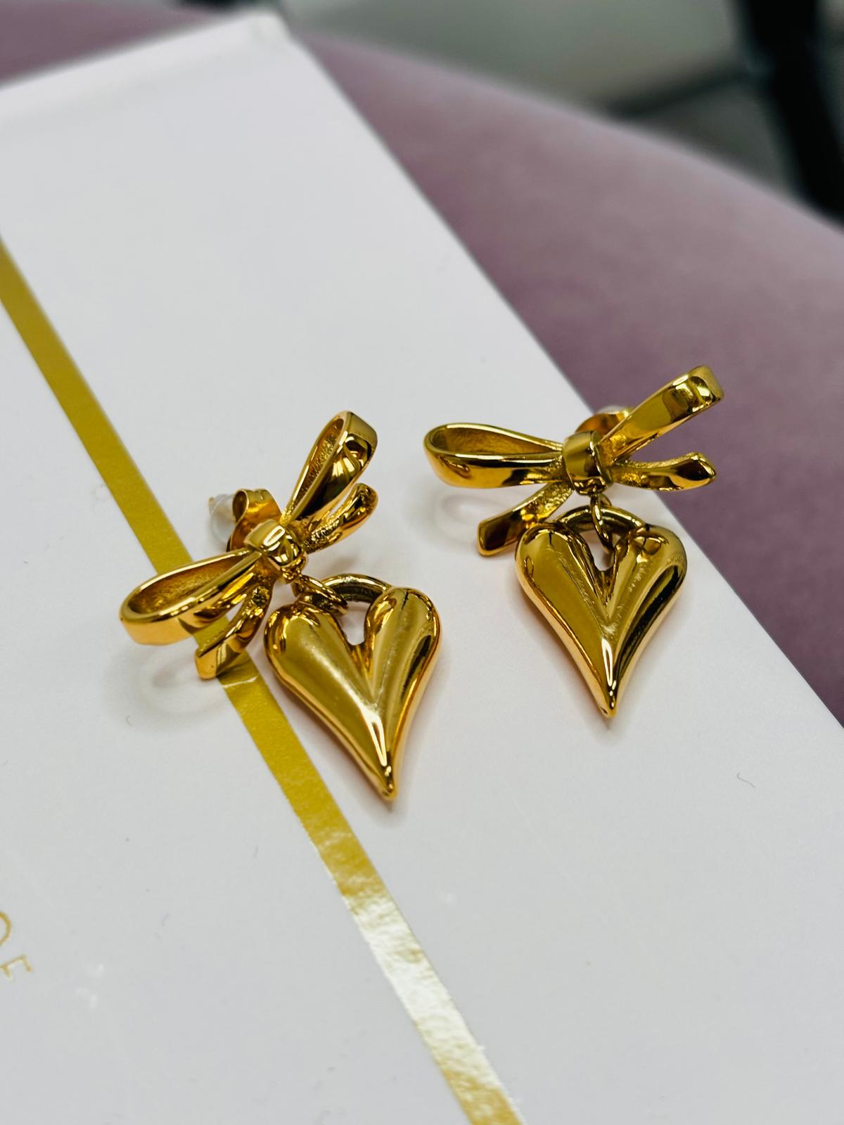 Orecchini Fiocco Cuore