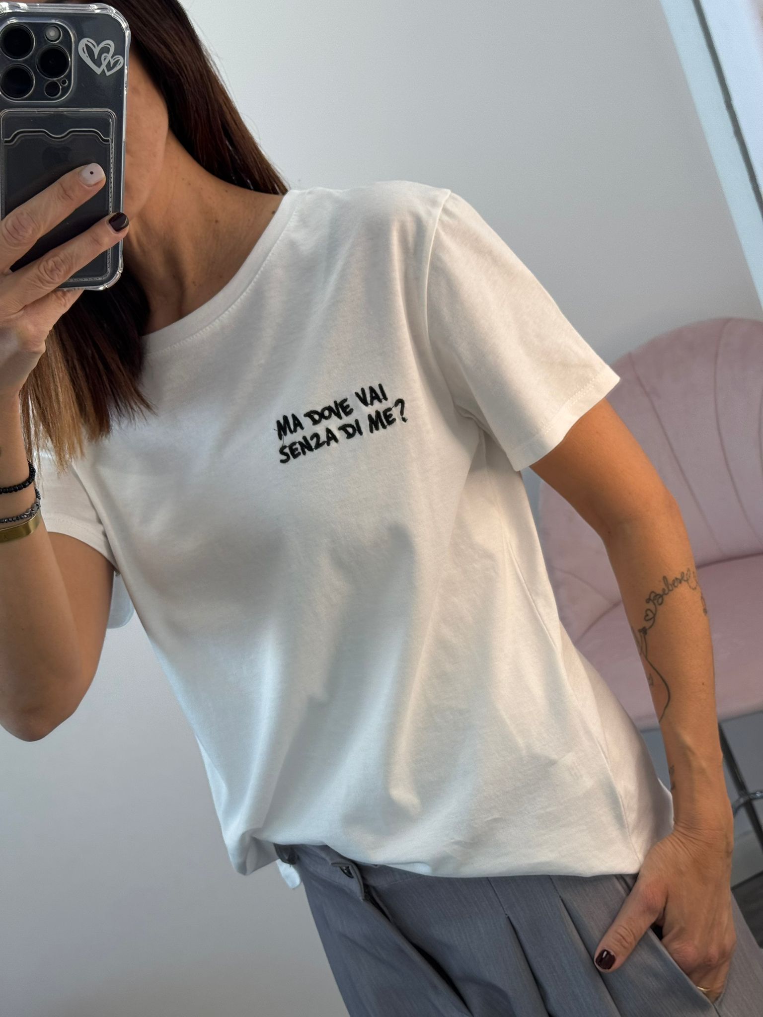T-Shirt Ma dove vai senza di me? - stampata