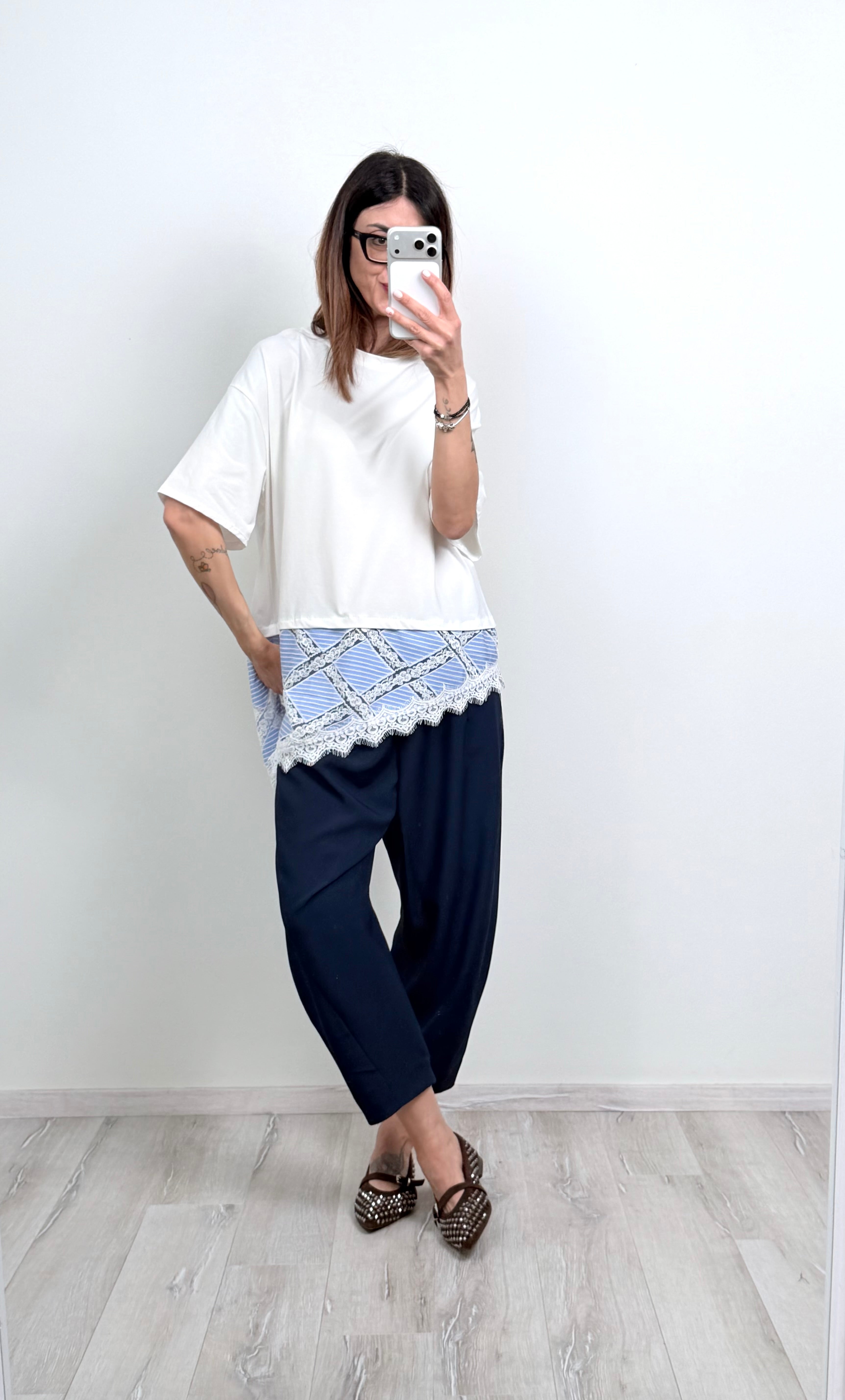 T-shirt Provenza celeste