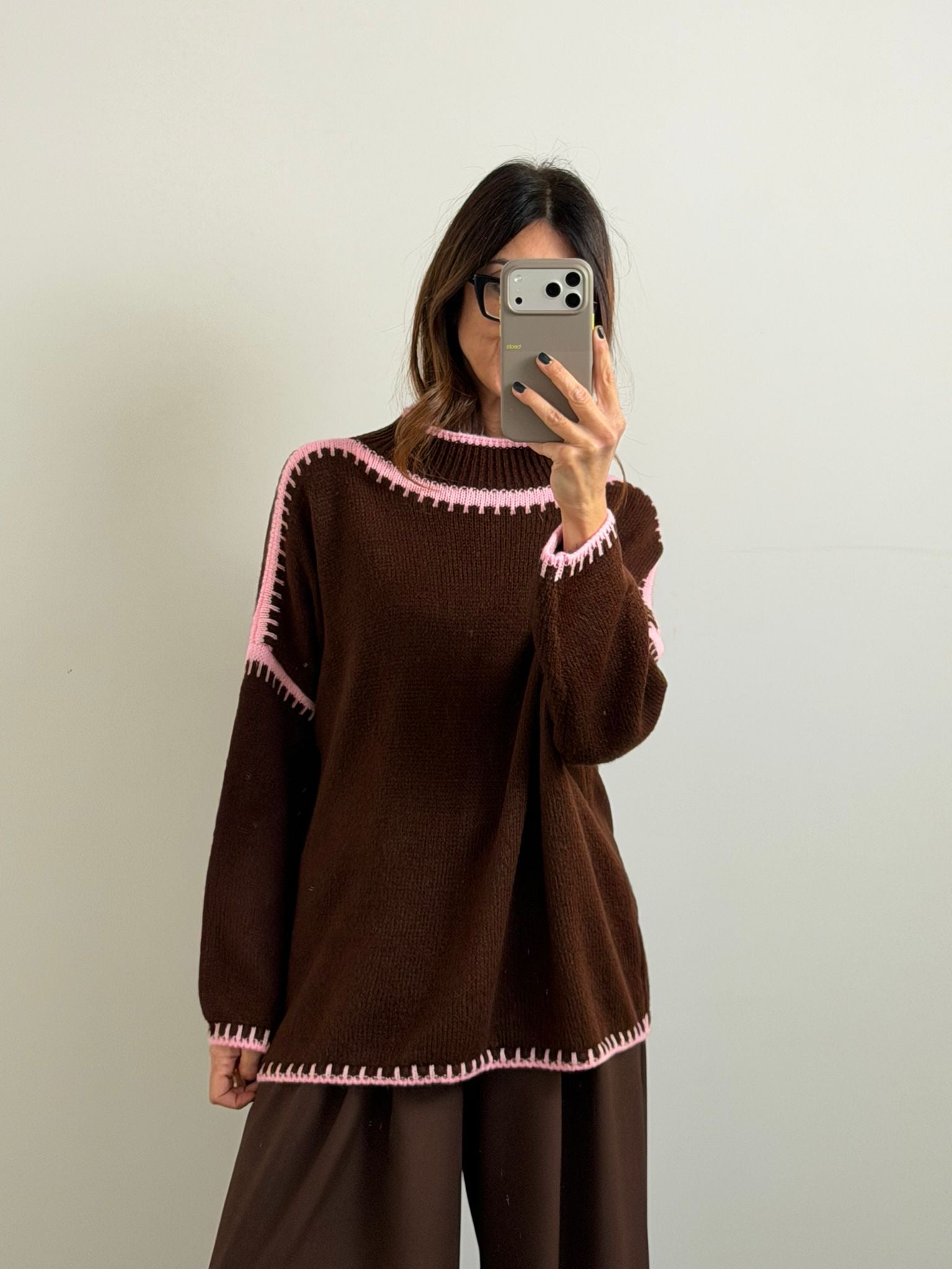 PULL SALISBURGO ciocco/rosa