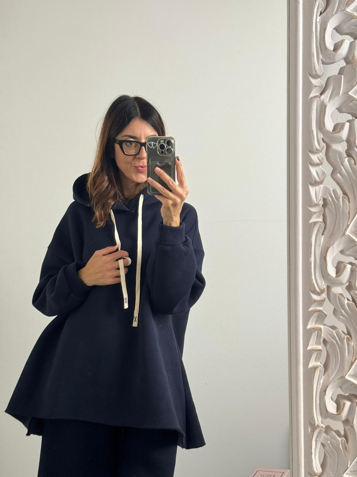 Felpa Street con cappuccio felpato in preordine