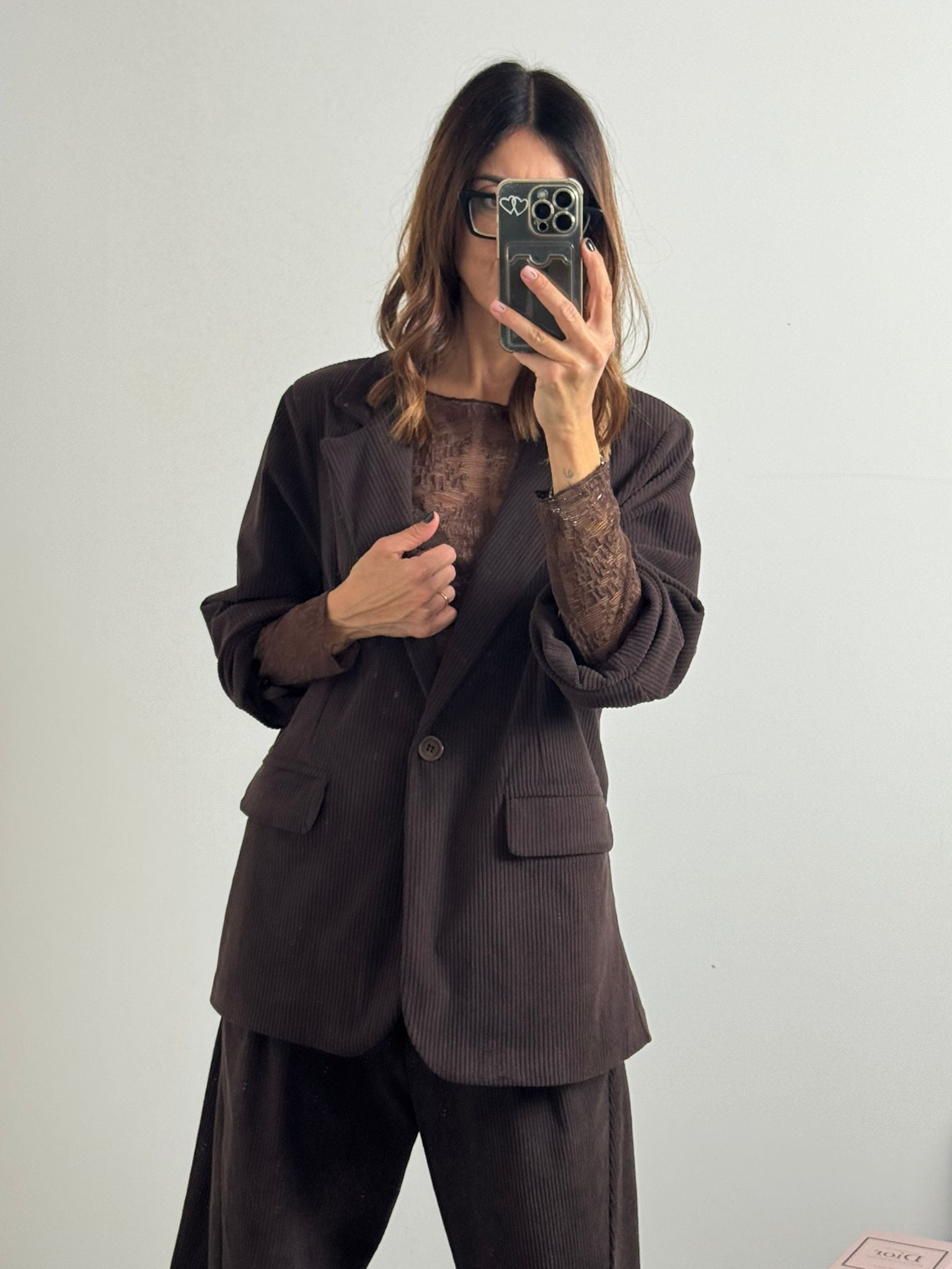 Blazer in velluto Santorini