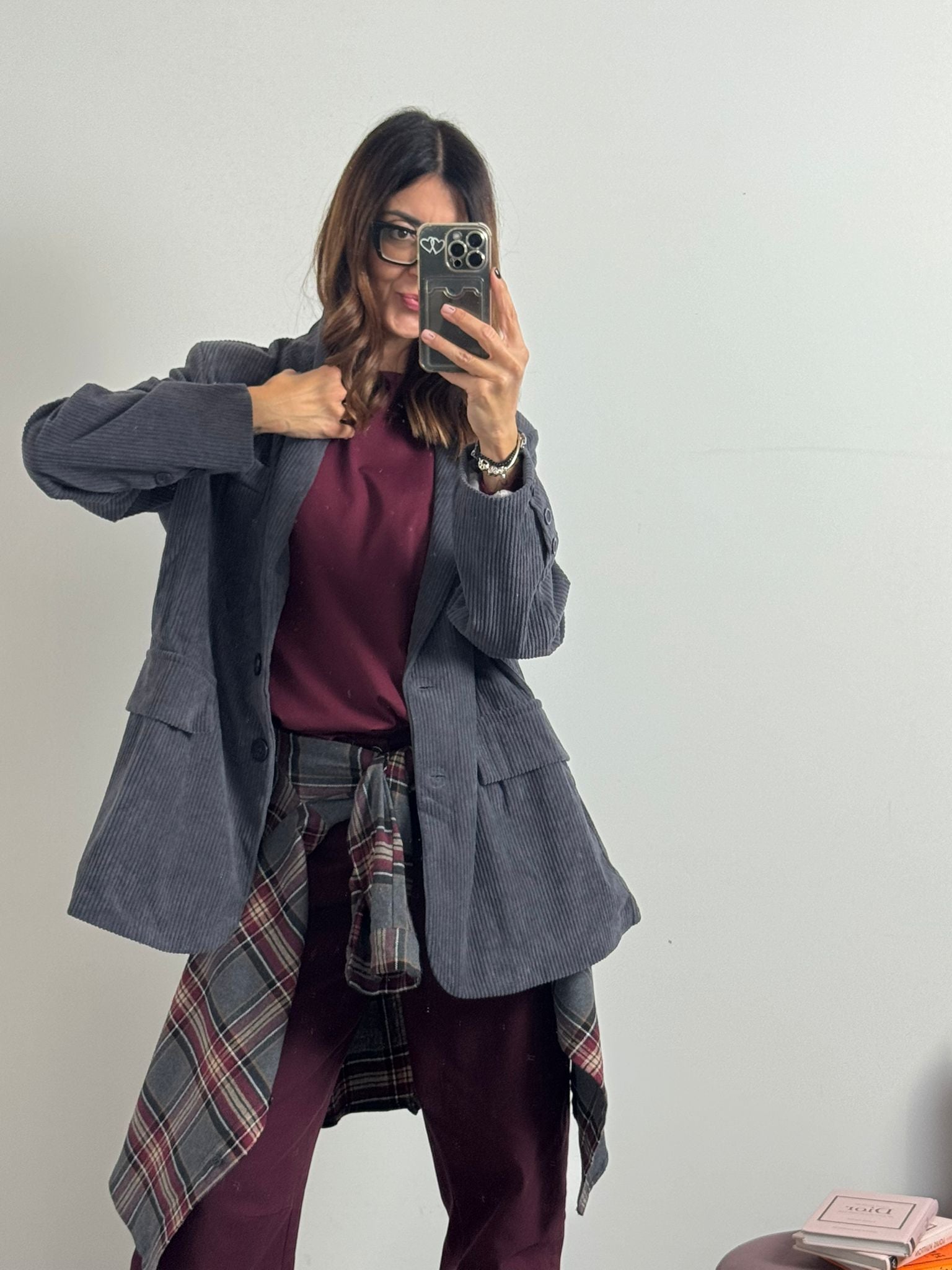 Blazer in velluto Santorini