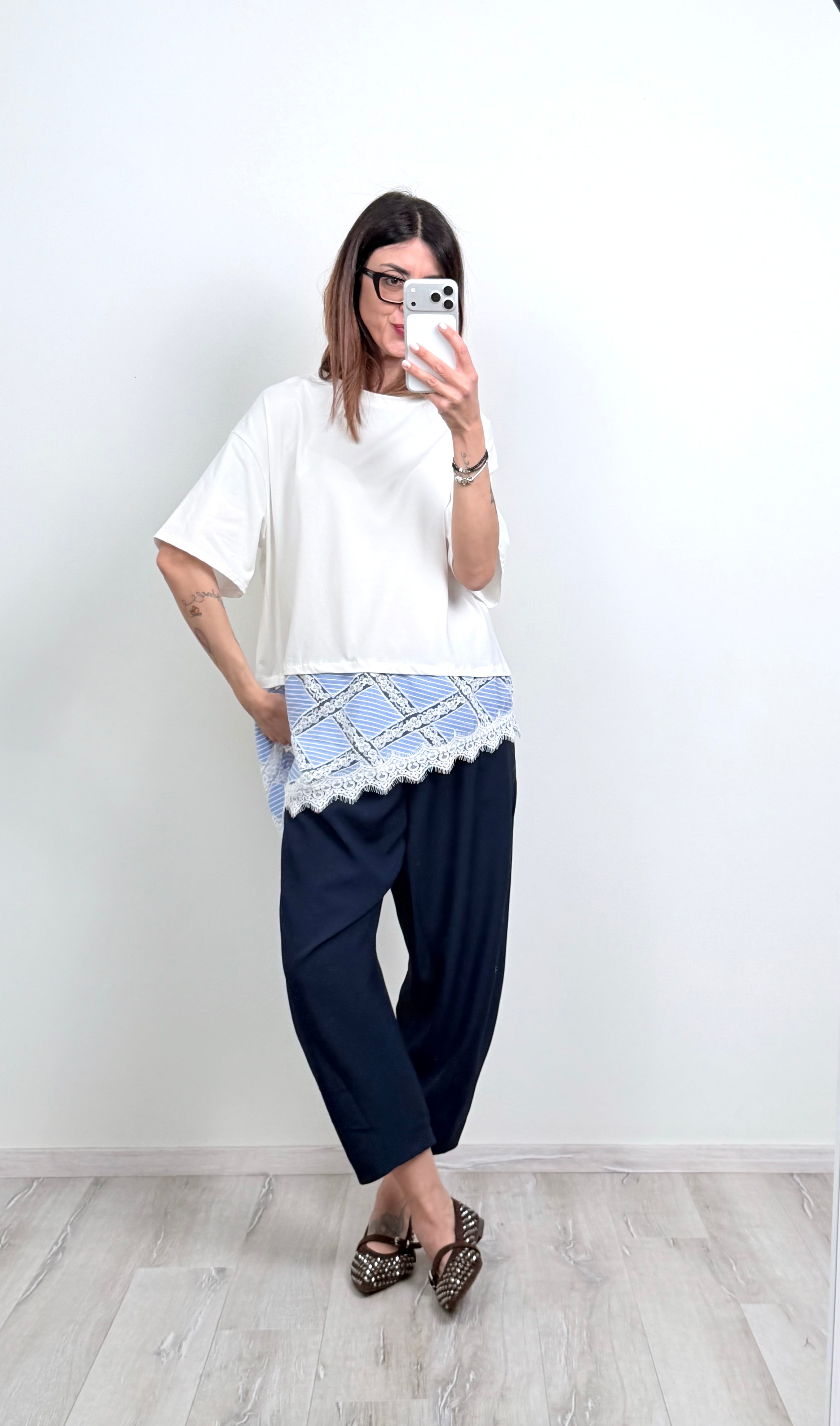 T-shirt Provenza celeste