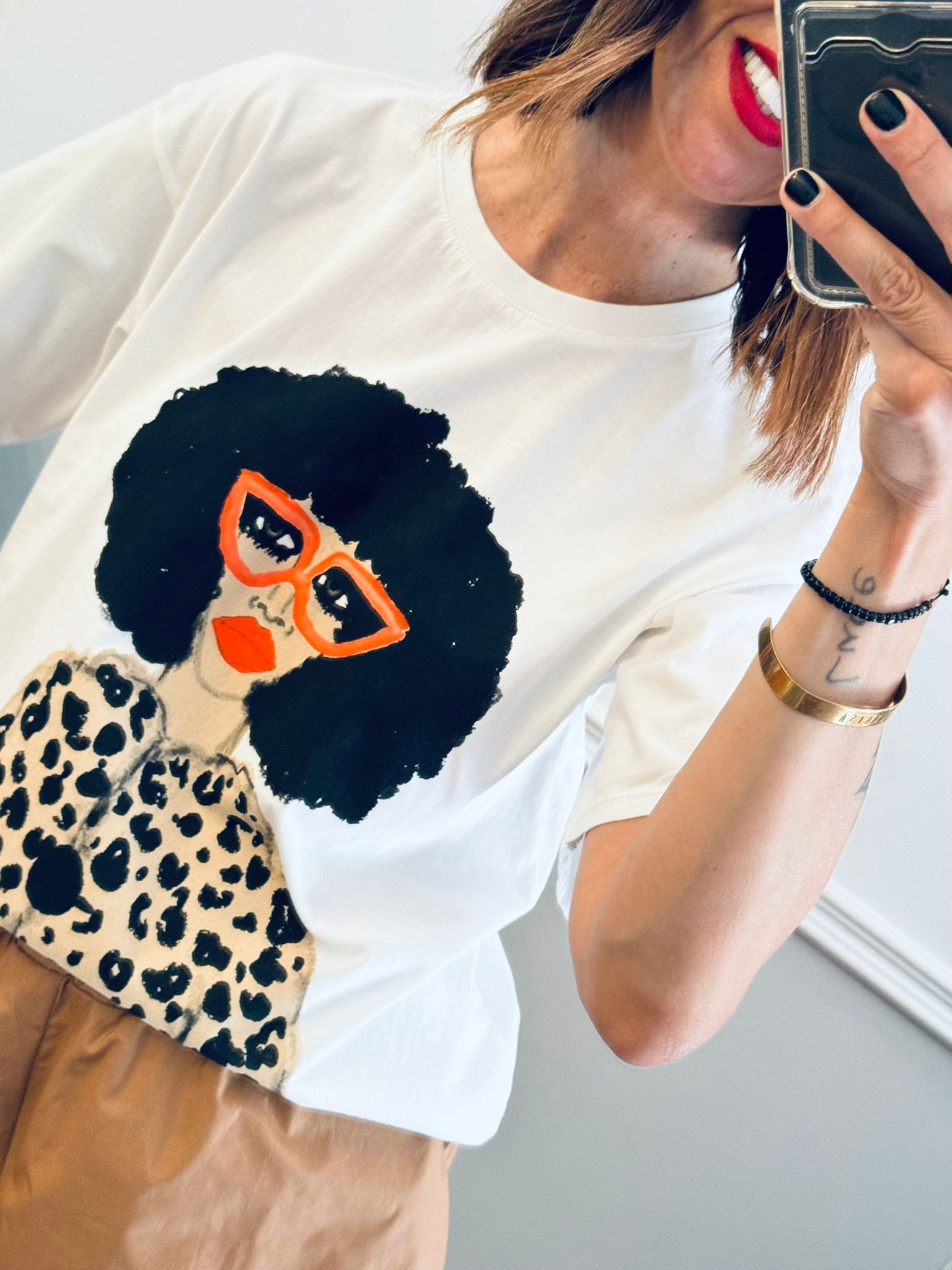 T-shirt Foxy per gli amici Franca
