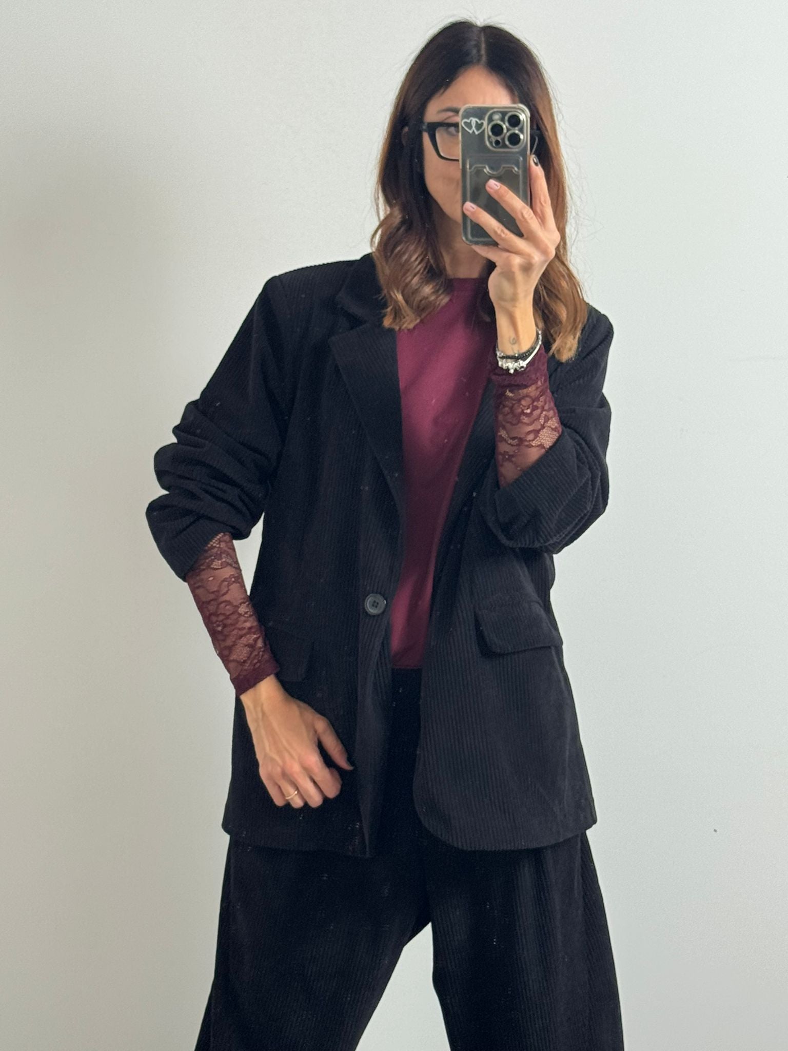 Blazer in velluto Santorini