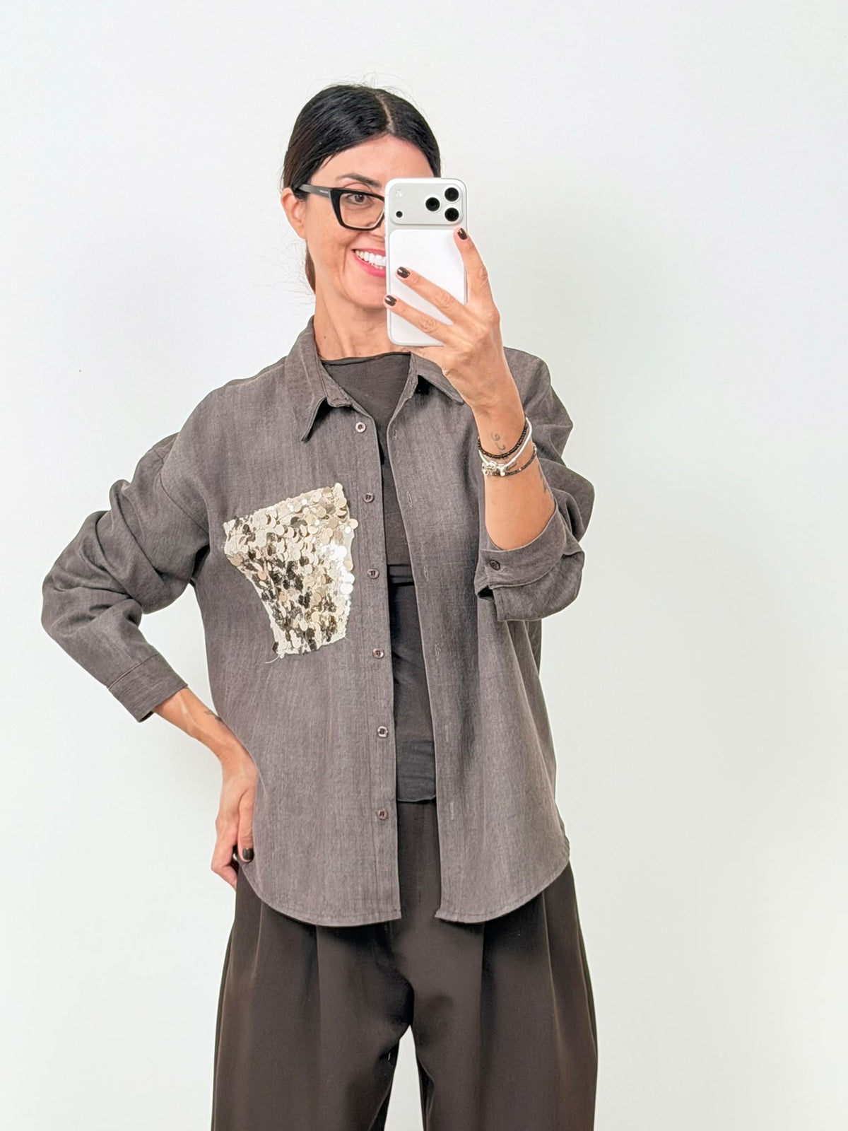 Camicia Denim Glowing