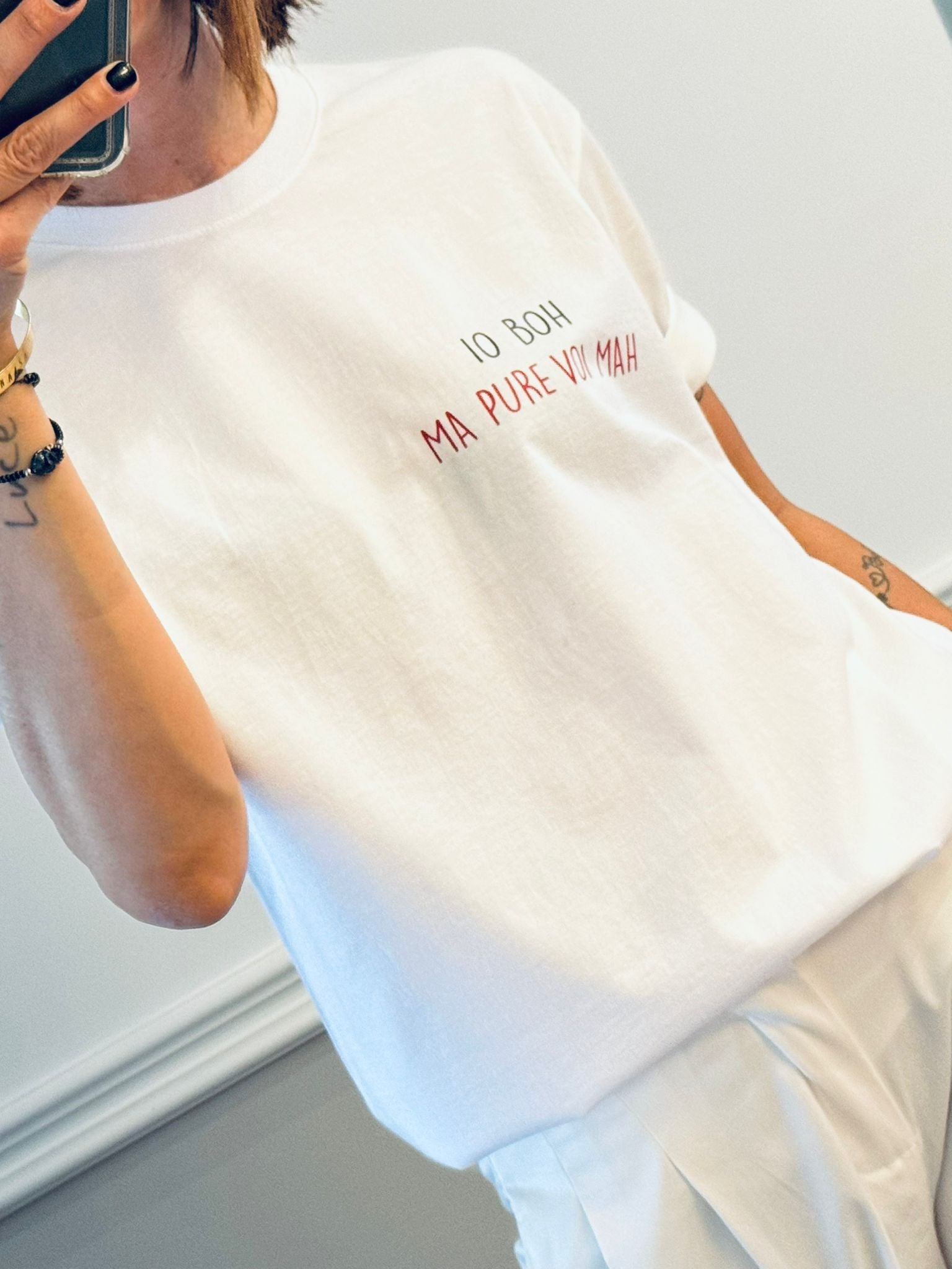 T-shirt IO BOH MA PURE VOI MAH
