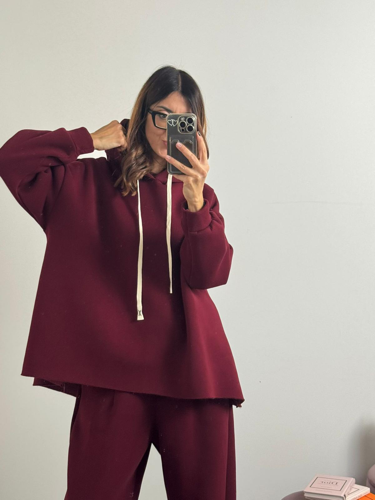 Felpa Street con cappuccio felpato in preordine