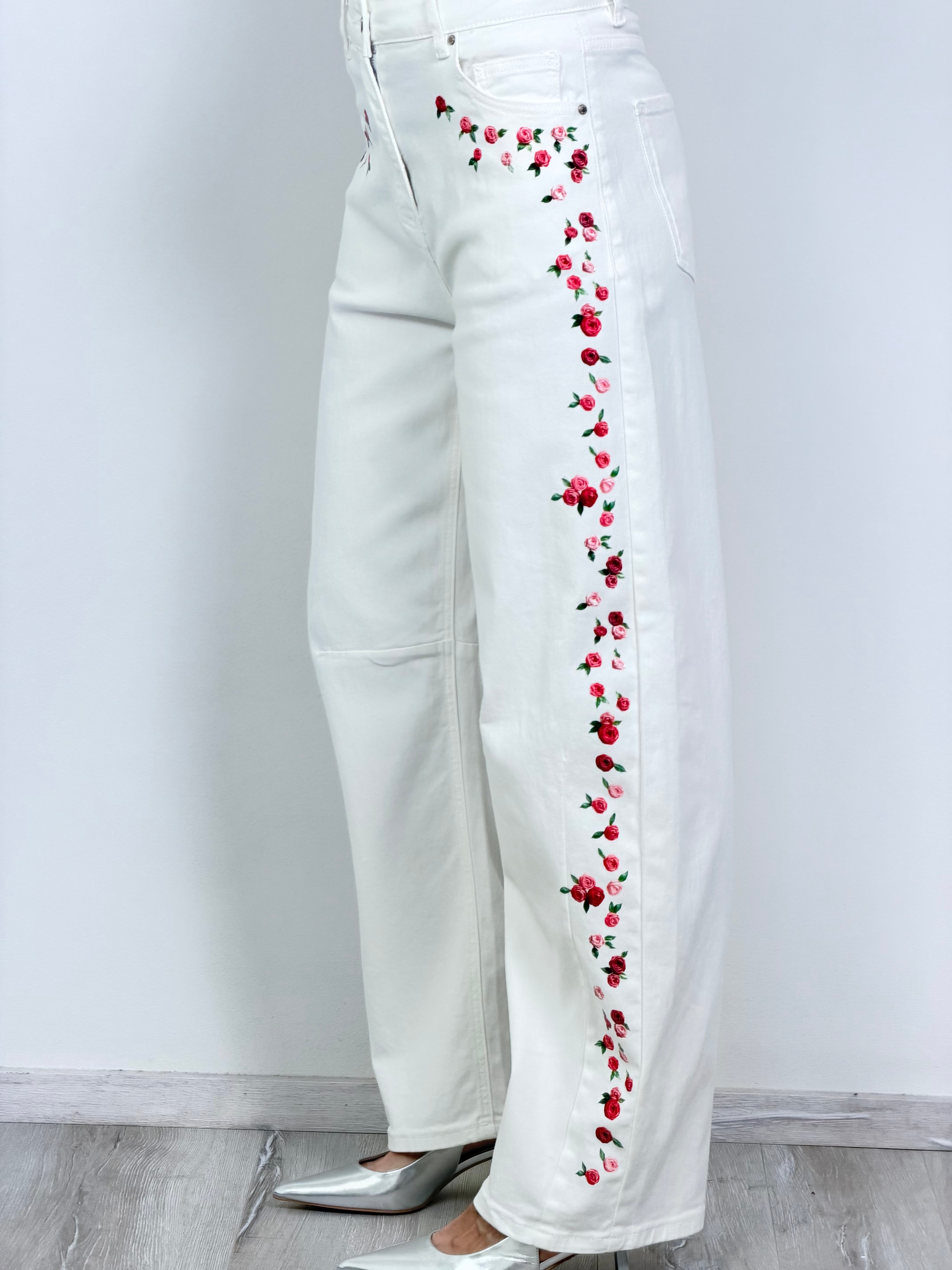 Denim Micro Flowers