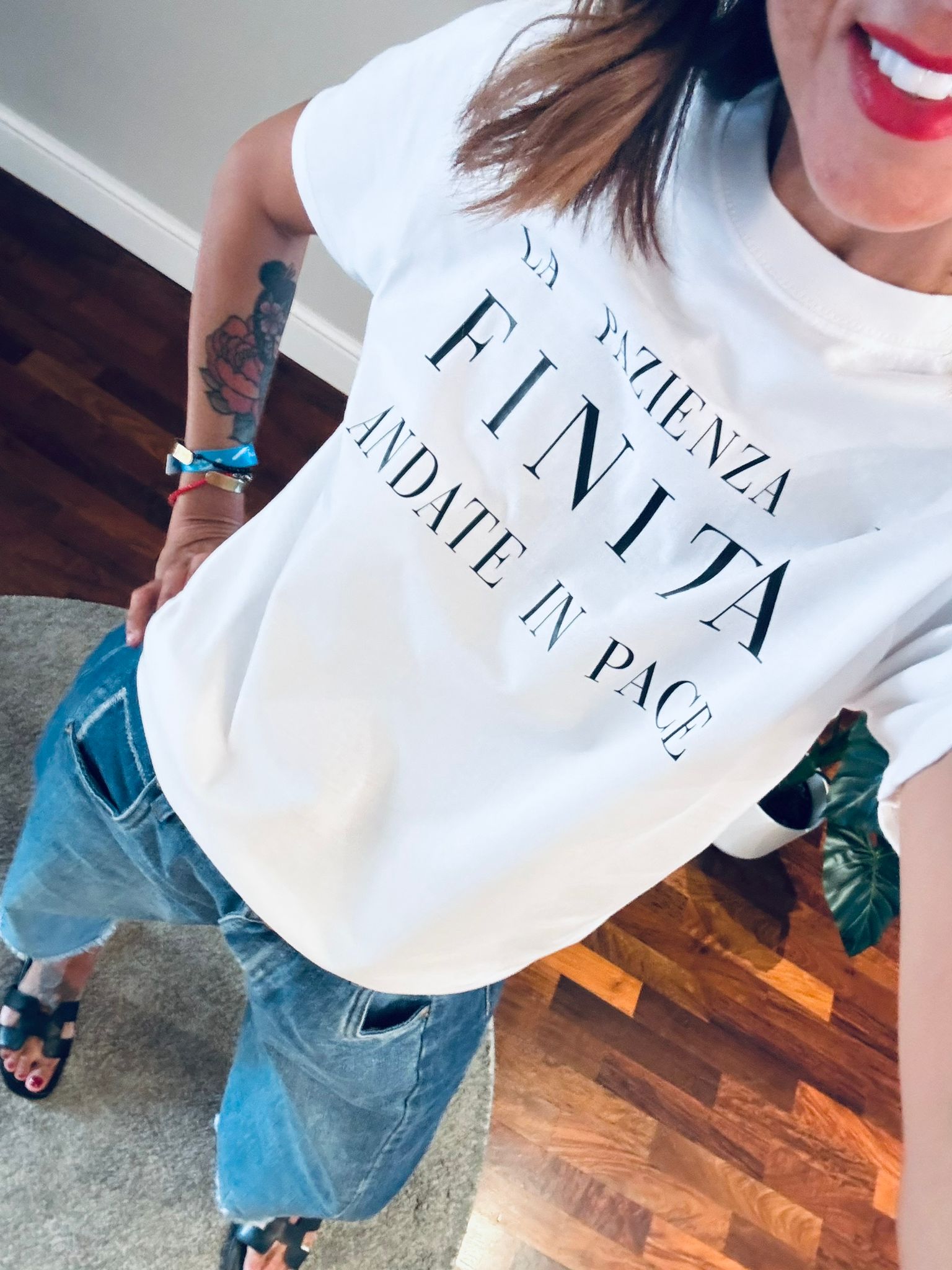 T-shirt La pazienza è finita andate in pace