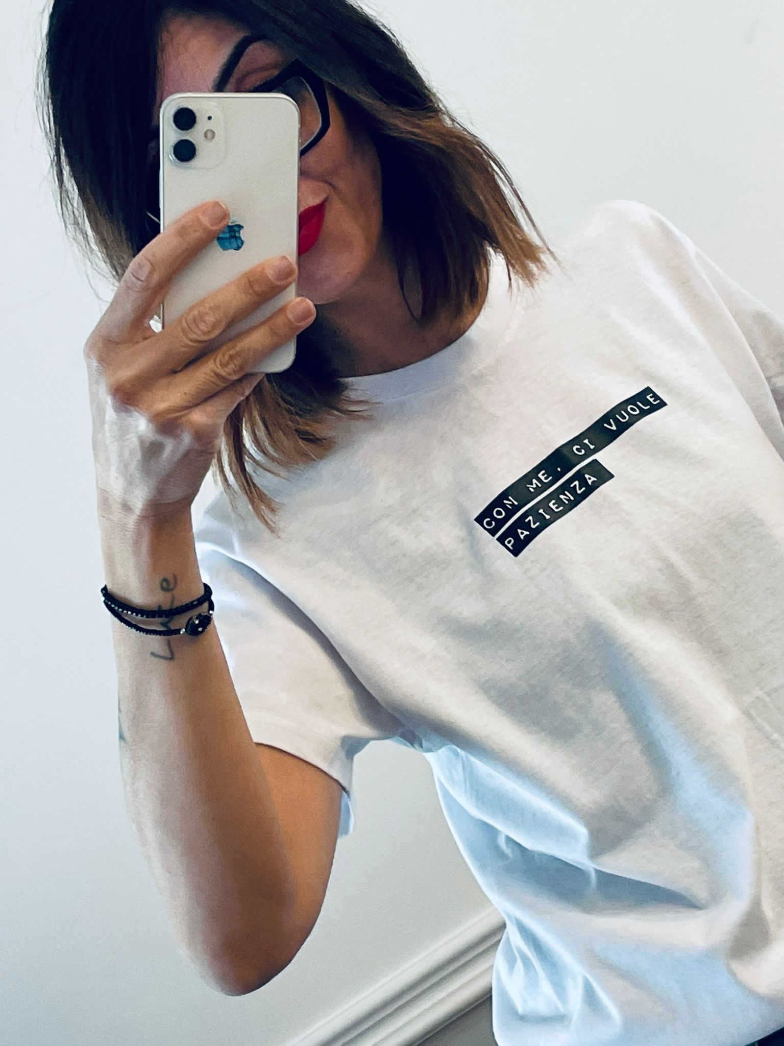 T-shirt Con me. Ci vuole pazienza.