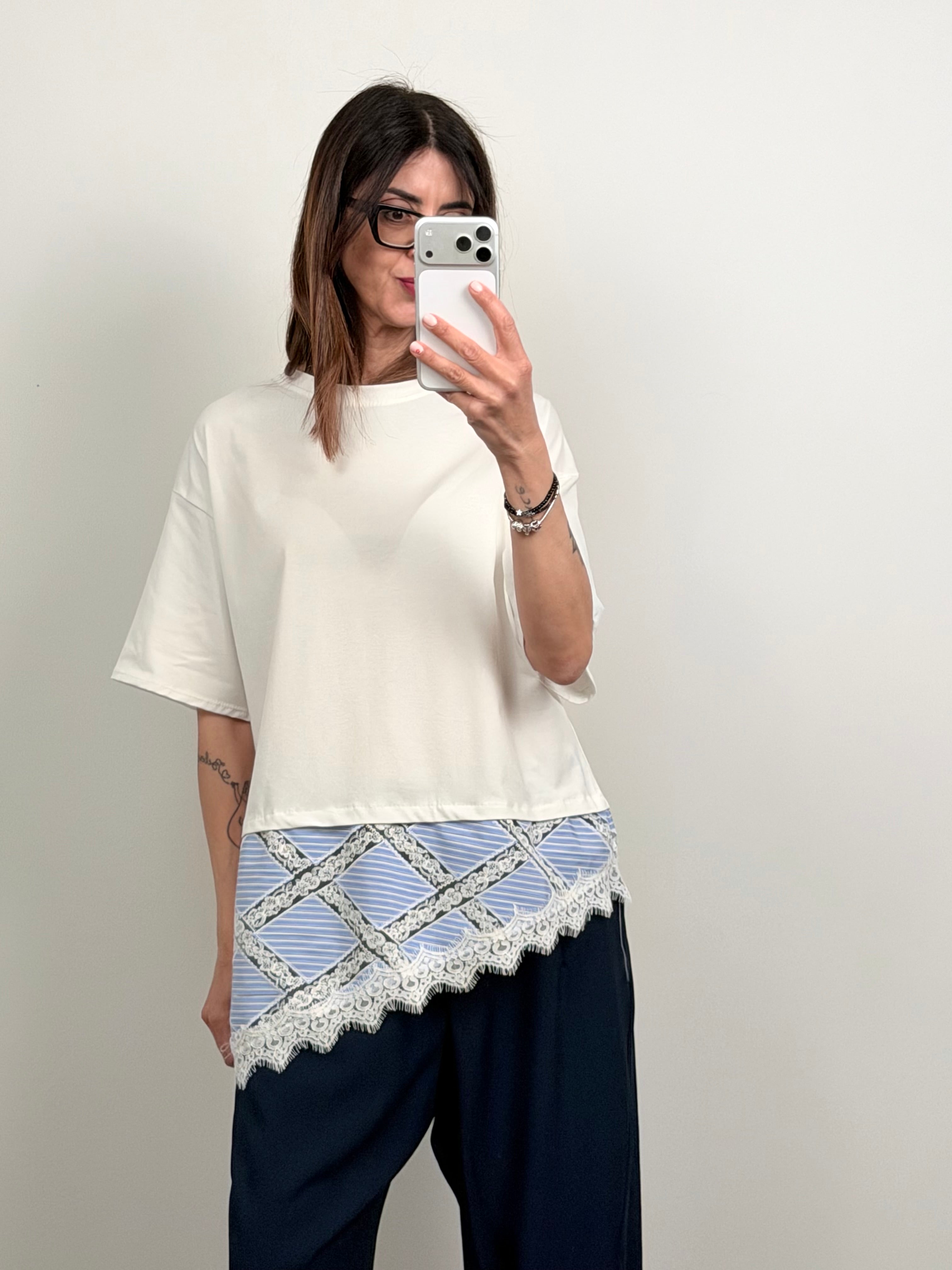 T-shirt Provenza celeste
