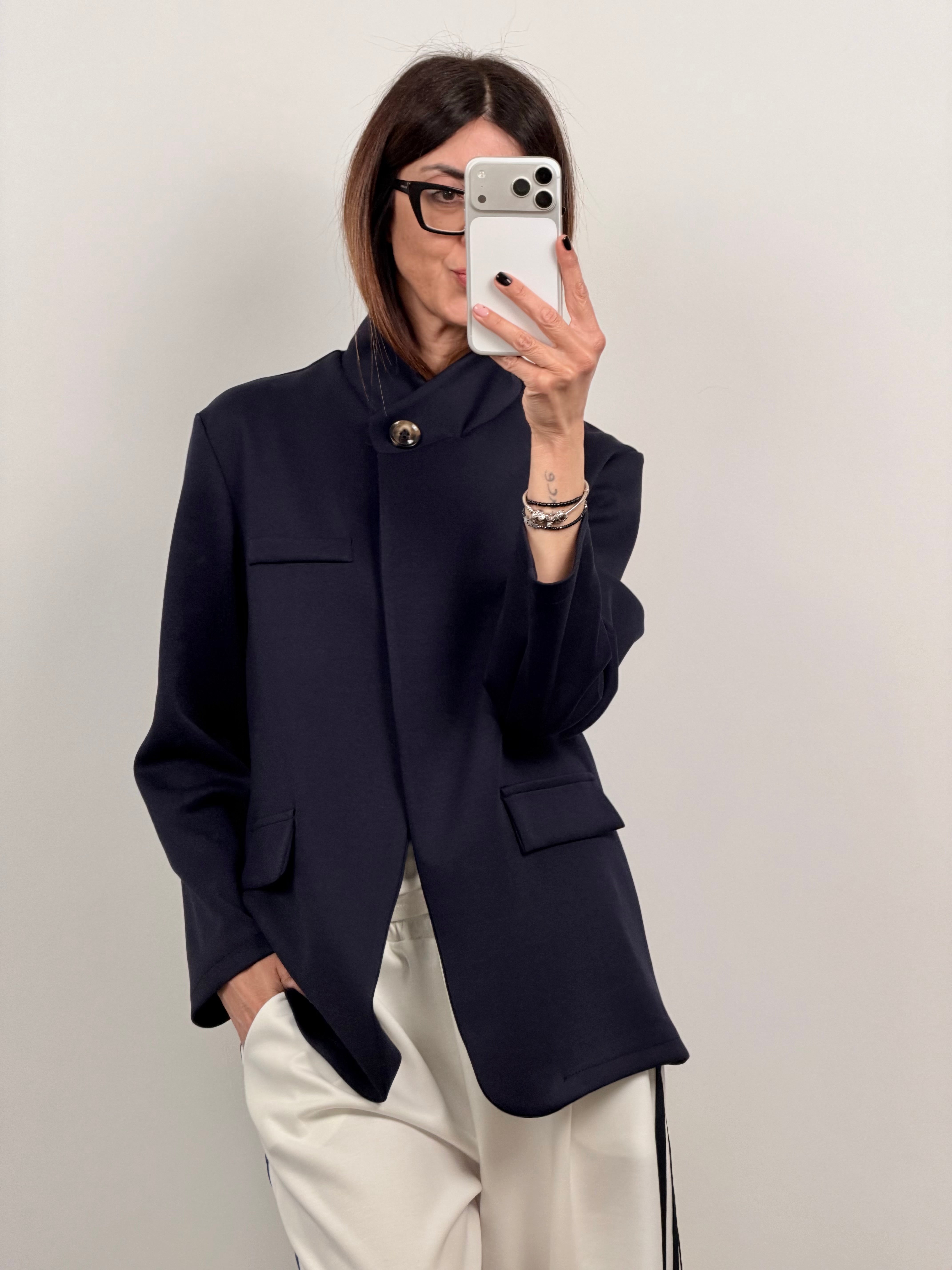 Blazer Nottingham blu