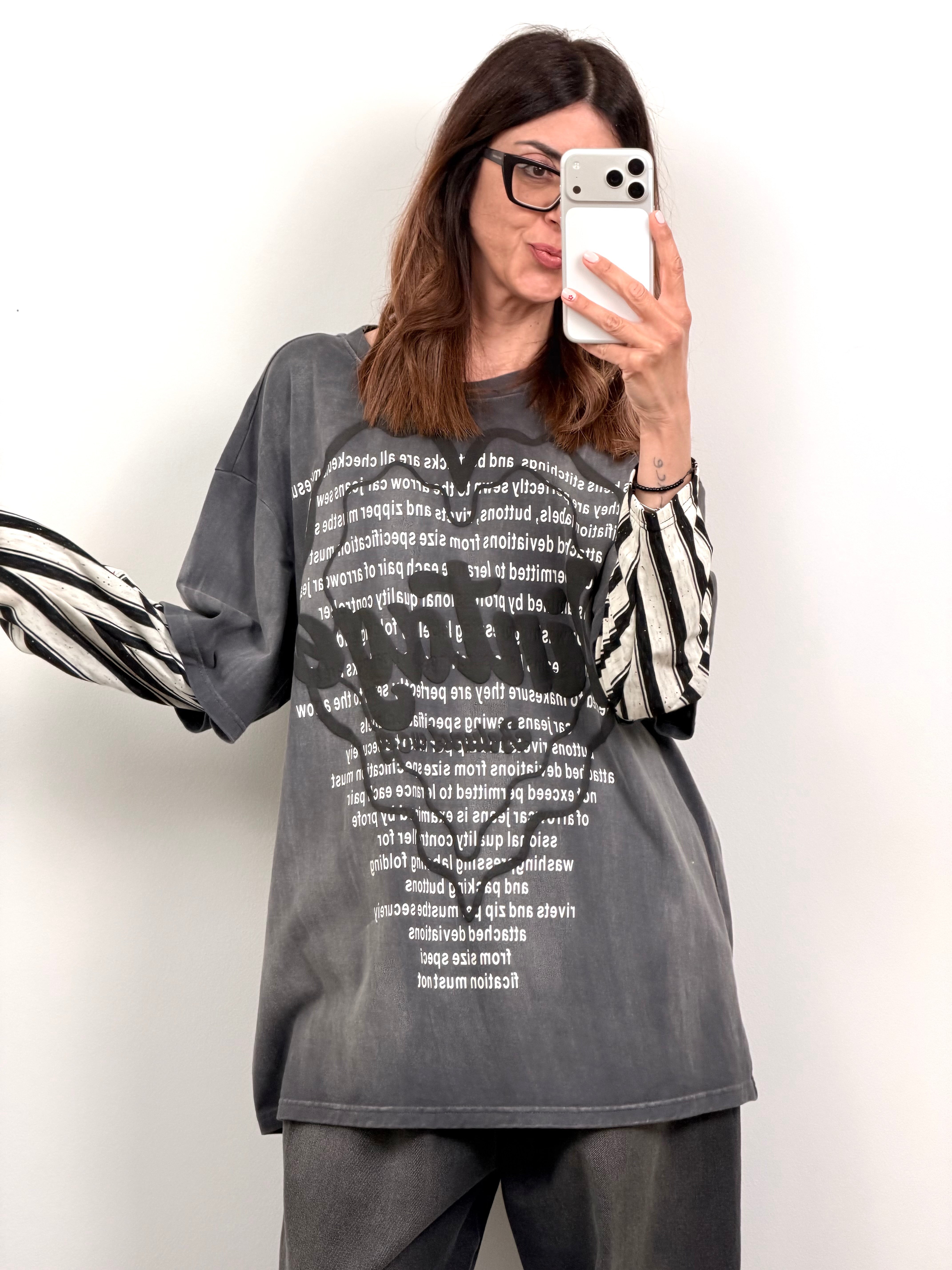 T-shirt manica lunga Vintage