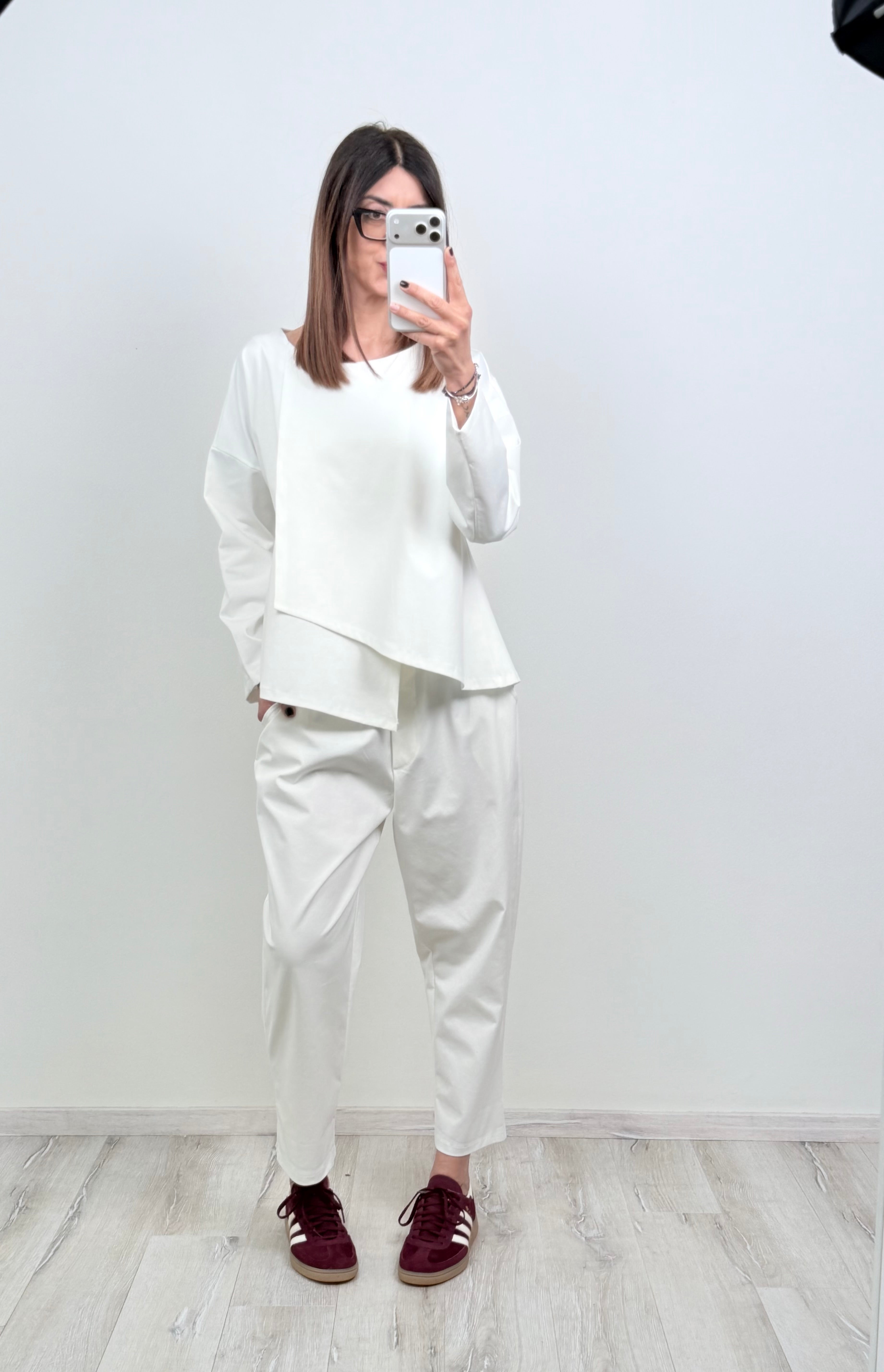 Completo London bianco