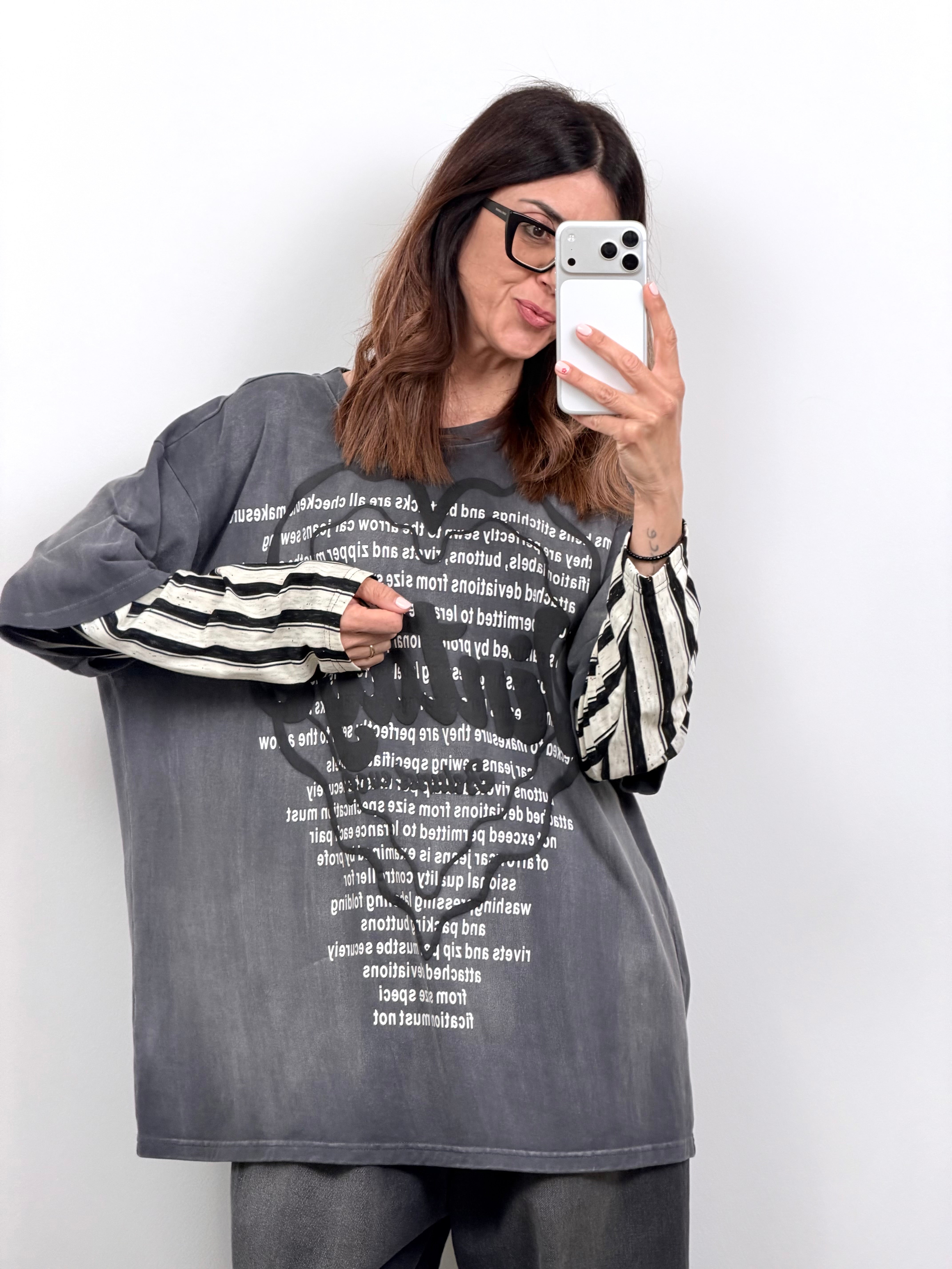 T-shirt manica lunga Vintage