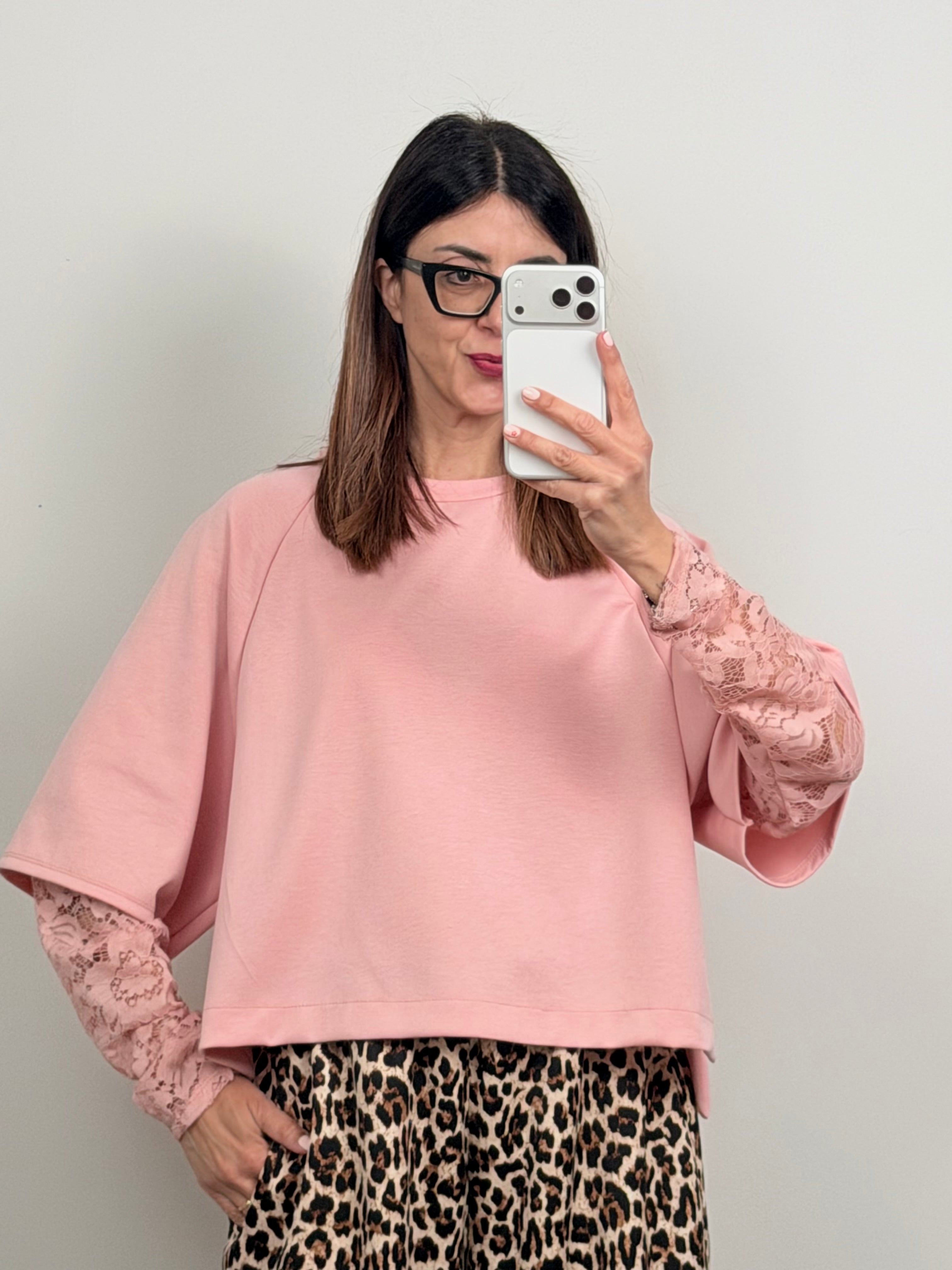 Felpa Gallipoli rosa