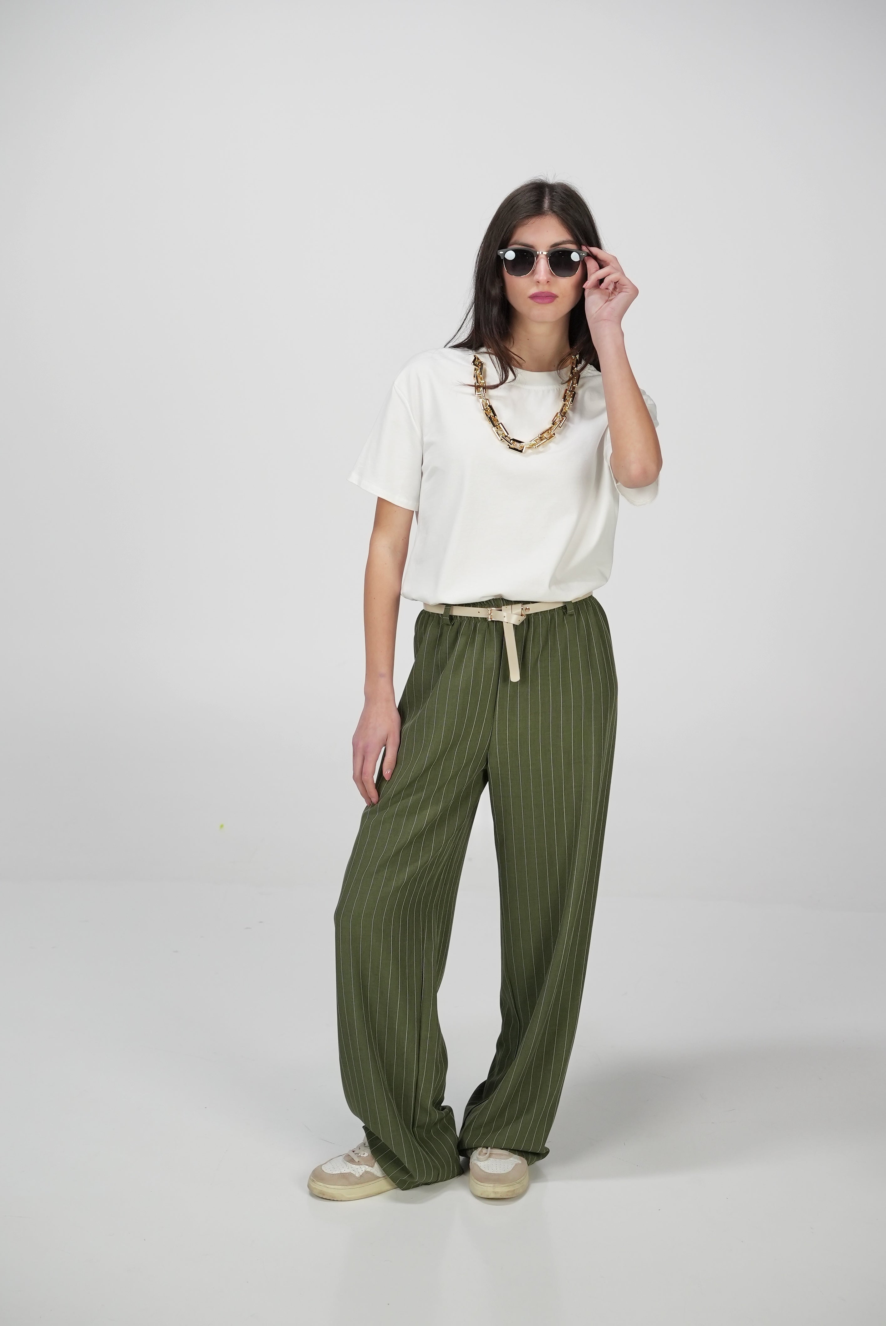 T-SHIRT CHAIN con collana catena in dotazione