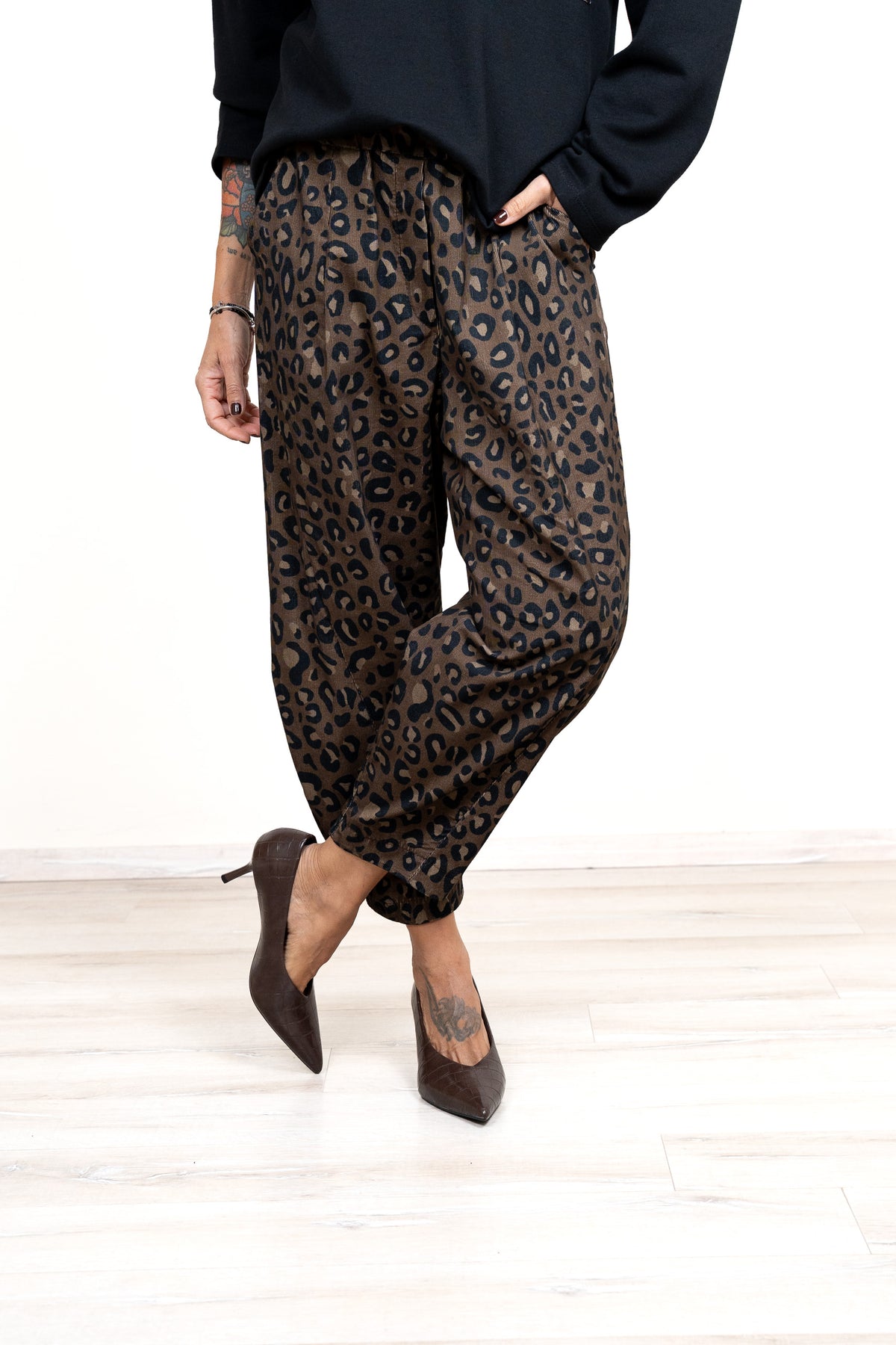 Pantalone Santorini velluto mille righe CAMOU e MACU