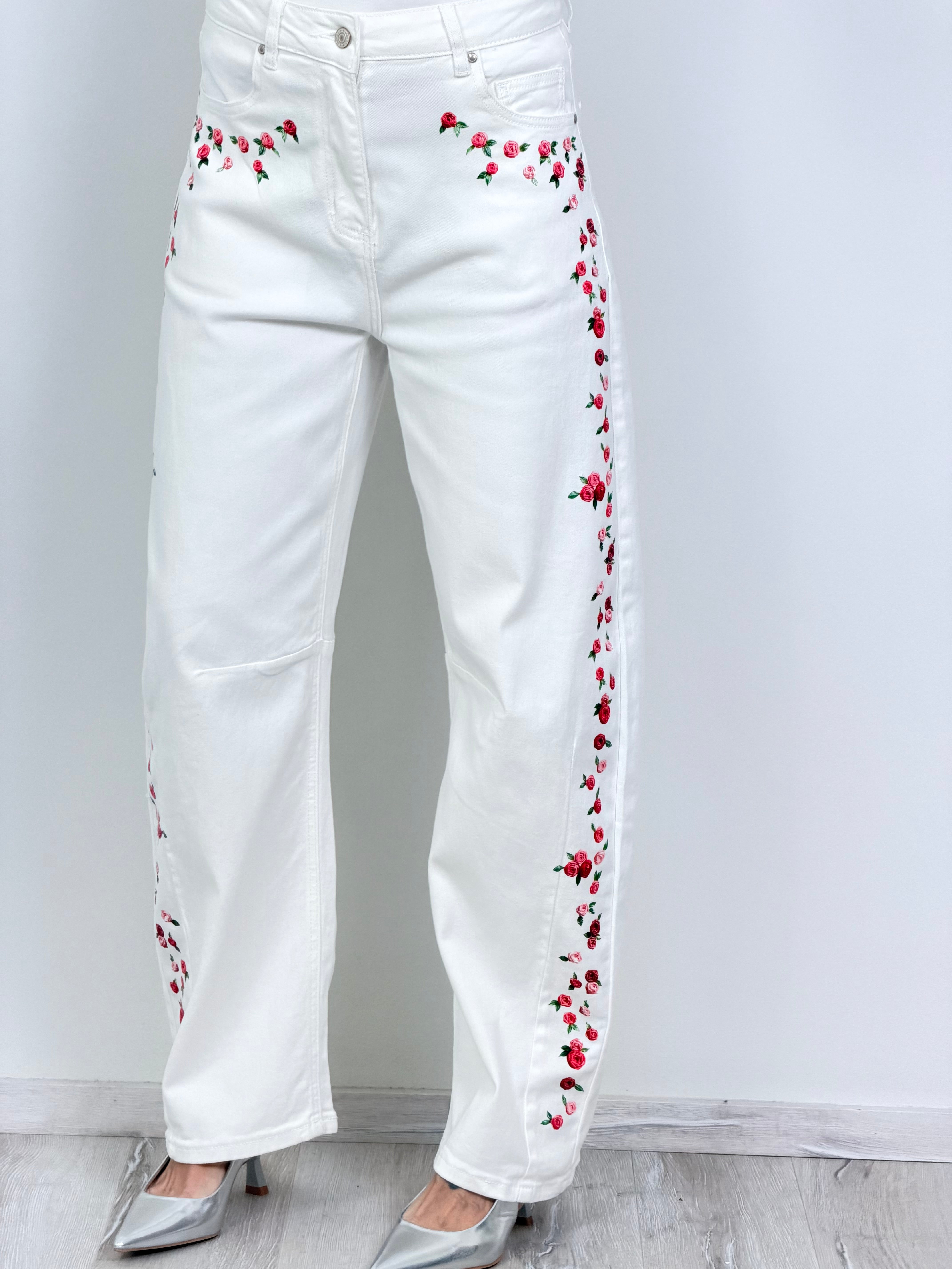 Denim Micro Flowers
