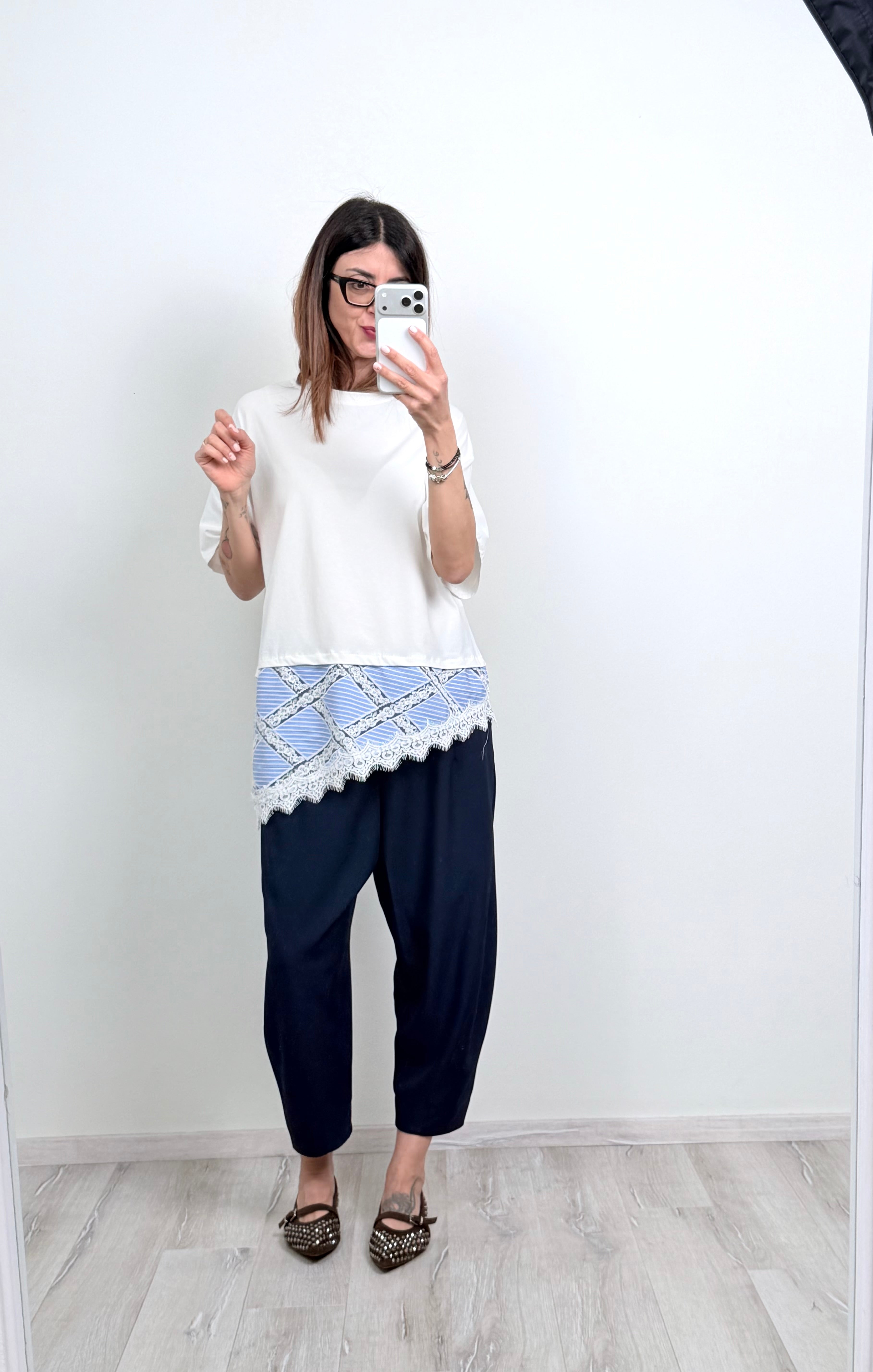 T-shirt Provenza celeste