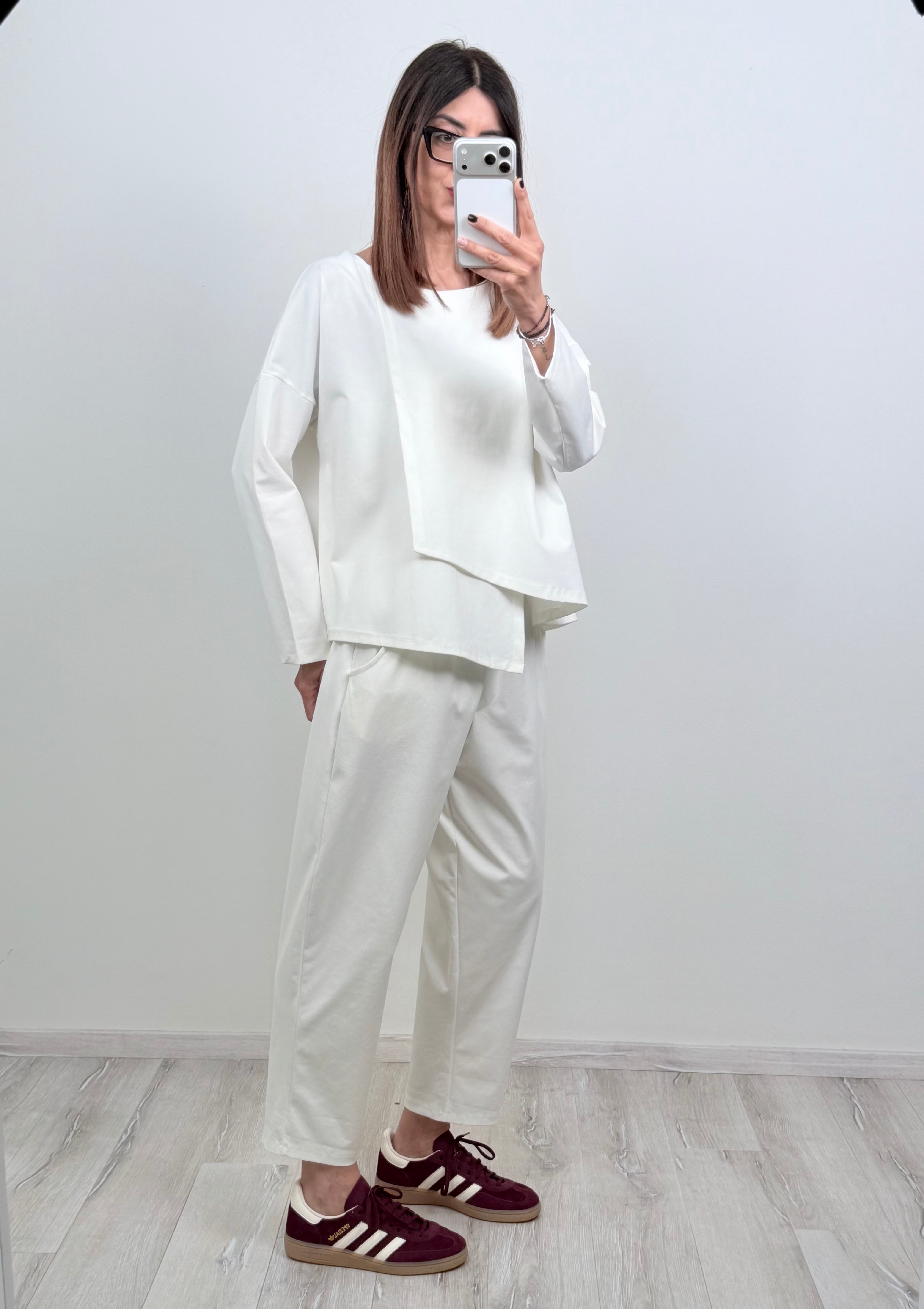 Completo London bianco