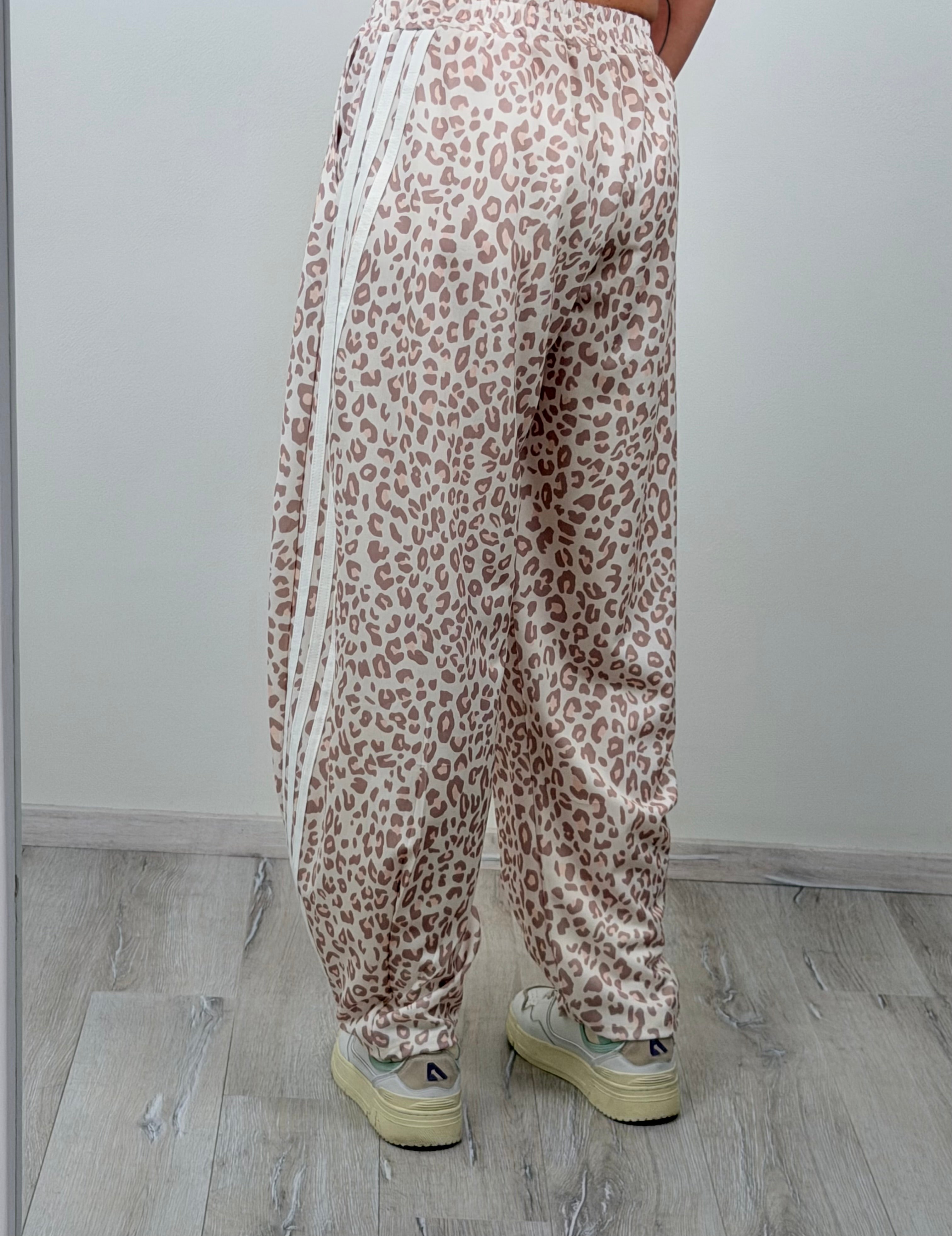 Panta Breaking senza molla macu beige riga bianca