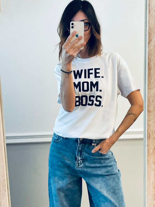 T-shirt Wife. Mom. Boss.