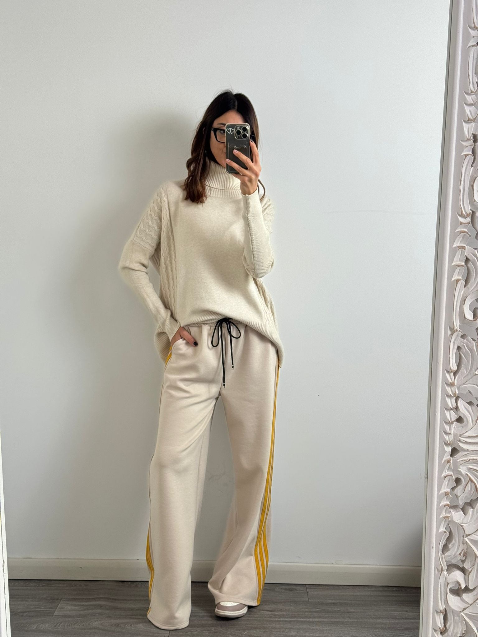 Panta Urban burro riga gialla