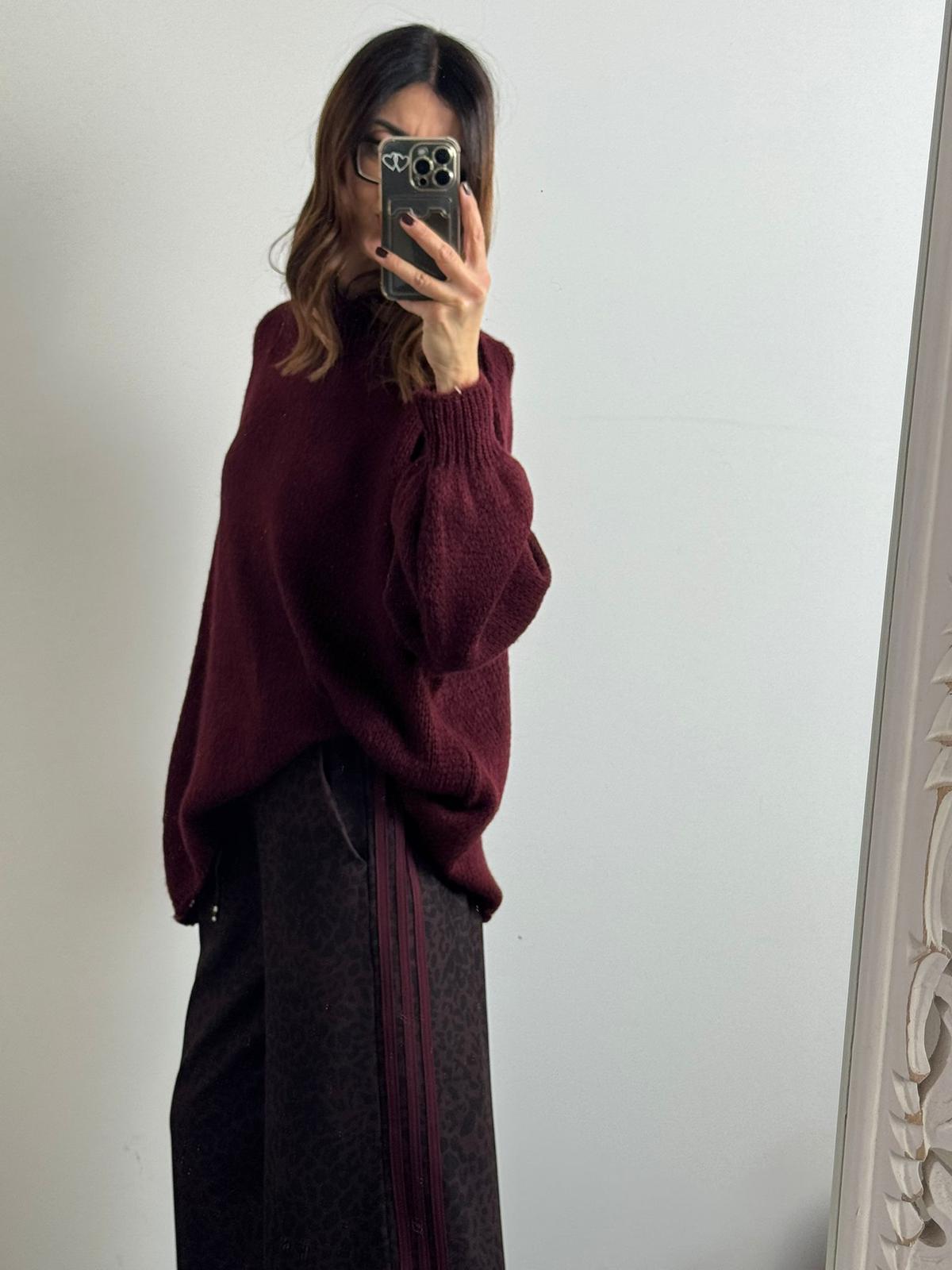 Panta Urban macu riga Burgundy