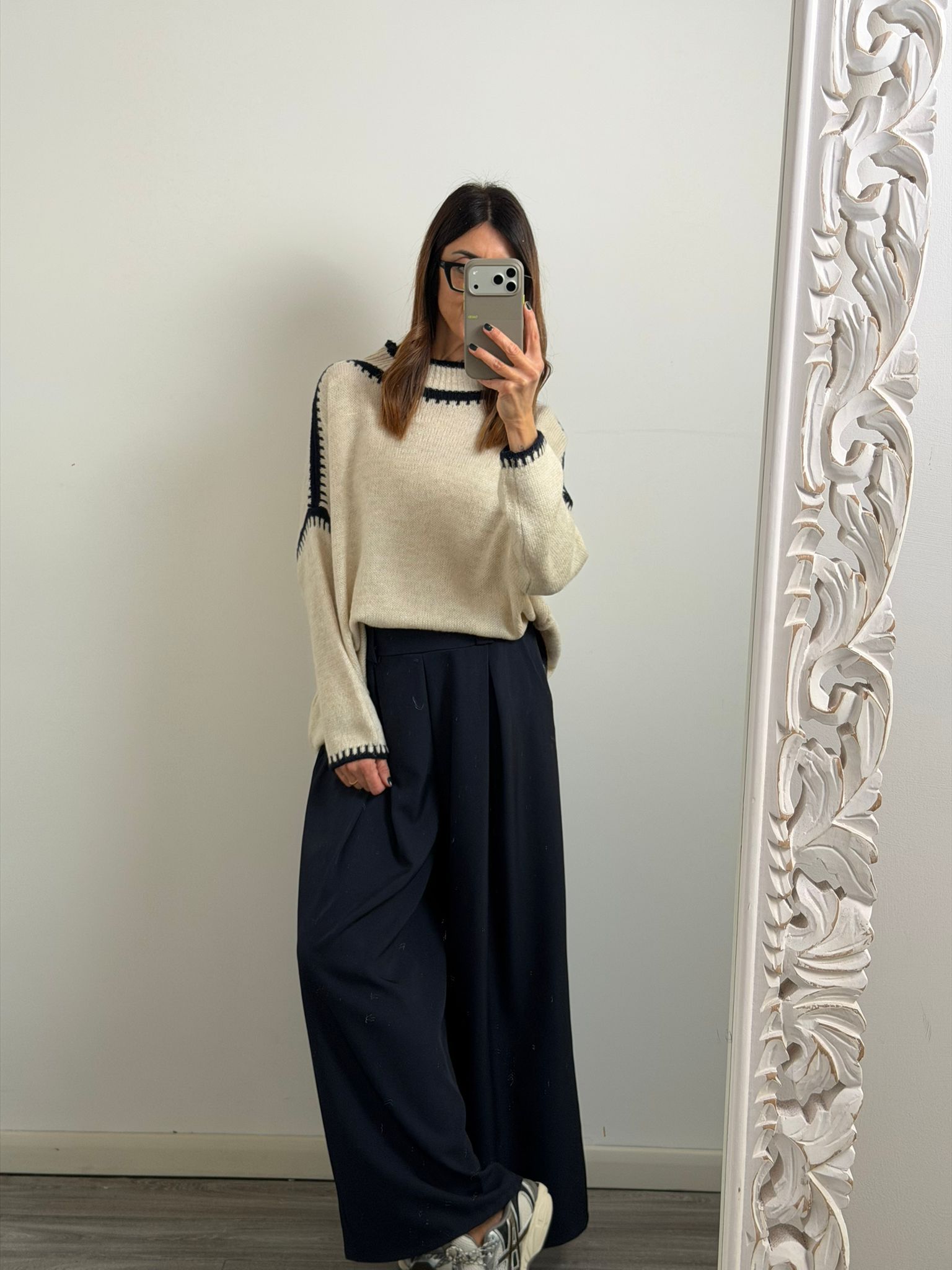 PULL SALISBURGO burro/blu