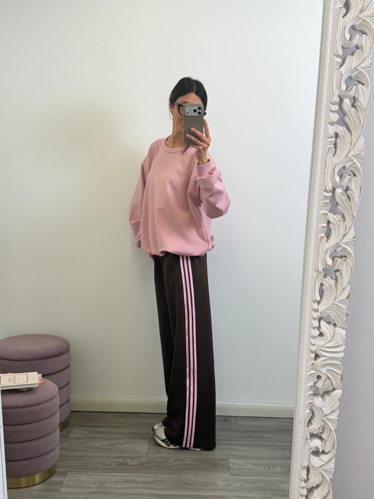 Panta Urban ciocco riga rosa