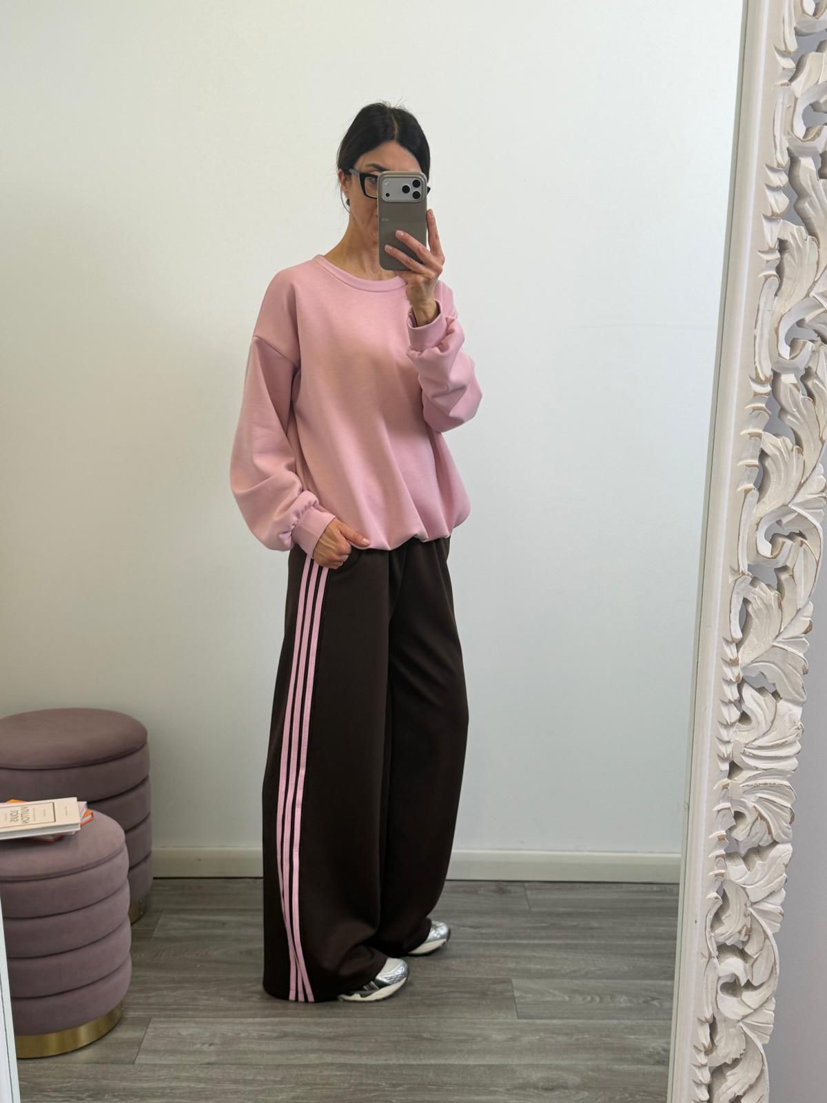 Panta Urban ciocco riga rosa