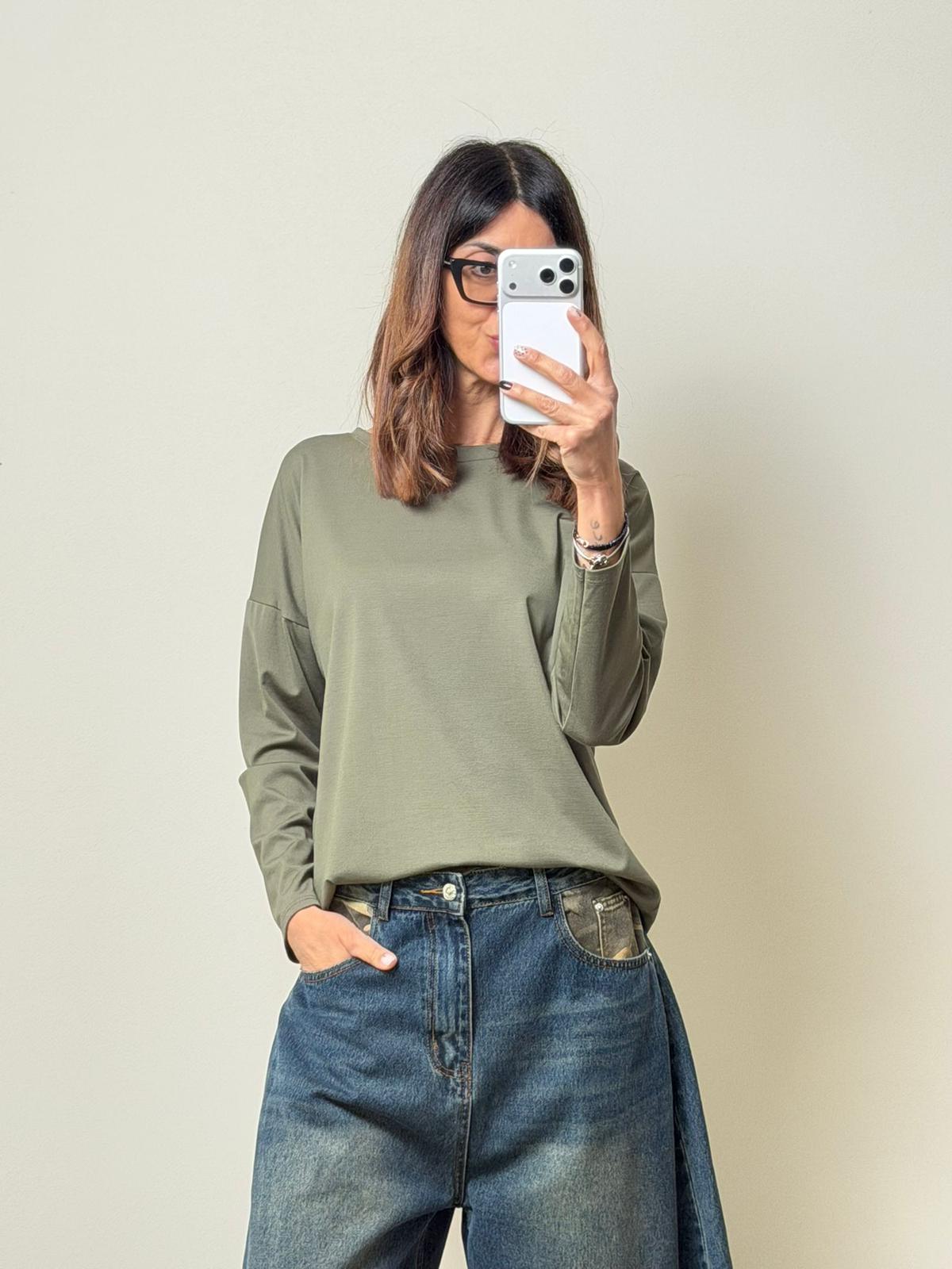 T-shirt Capri manica lunga