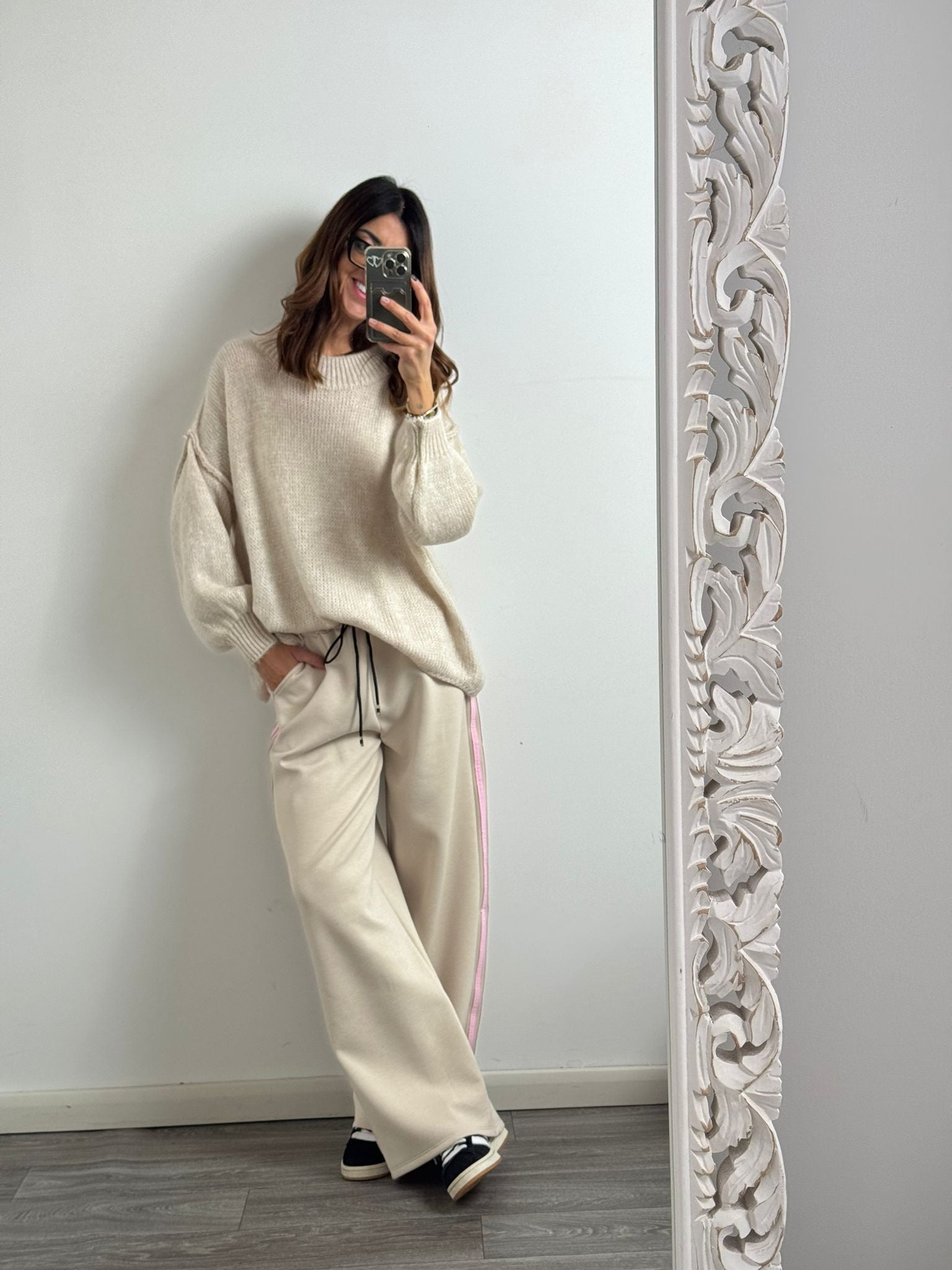 Panta Urban burro riga rosa