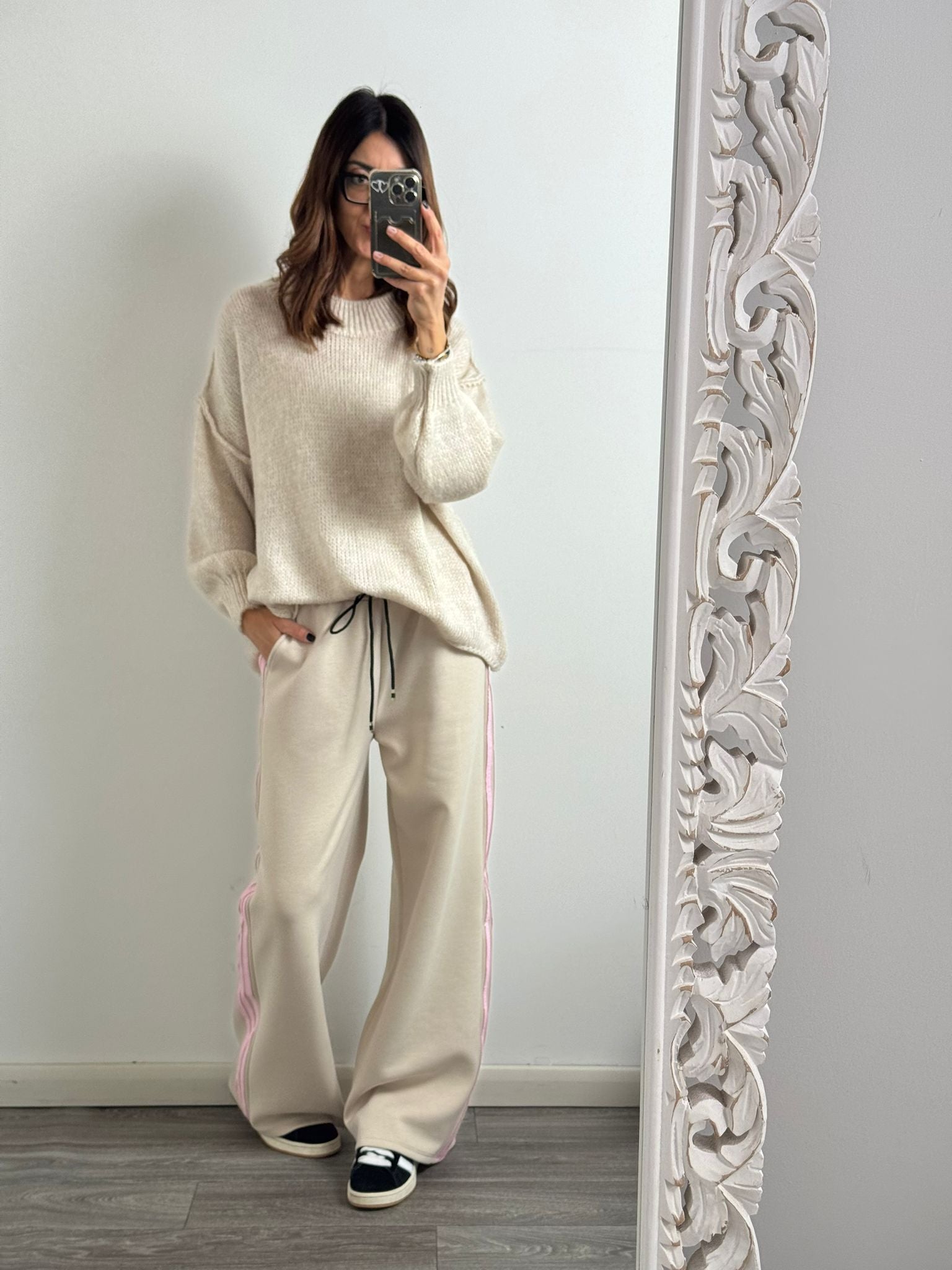 Panta Urban burro riga rosa