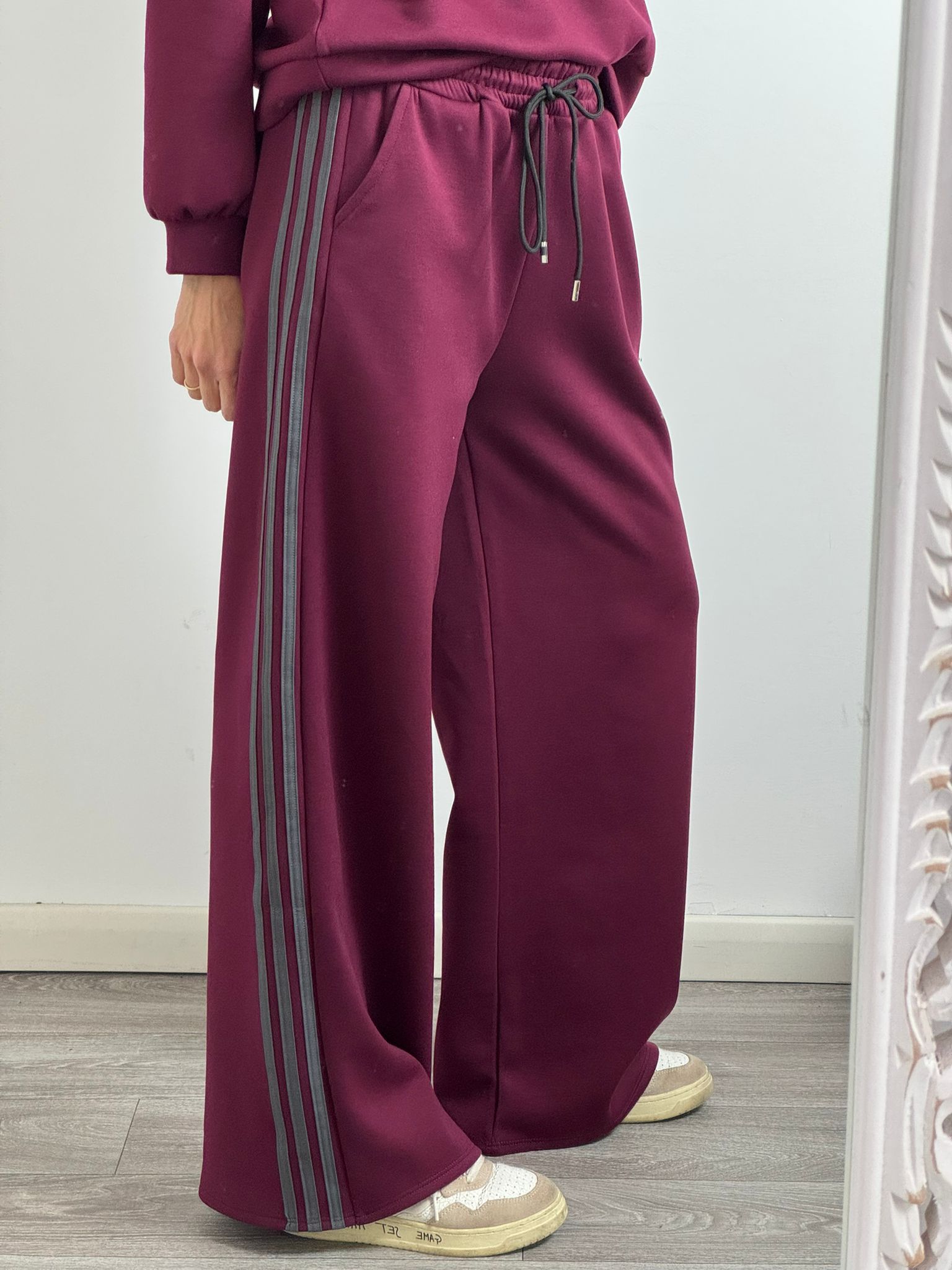 Panta Urban burgundy riga grigio