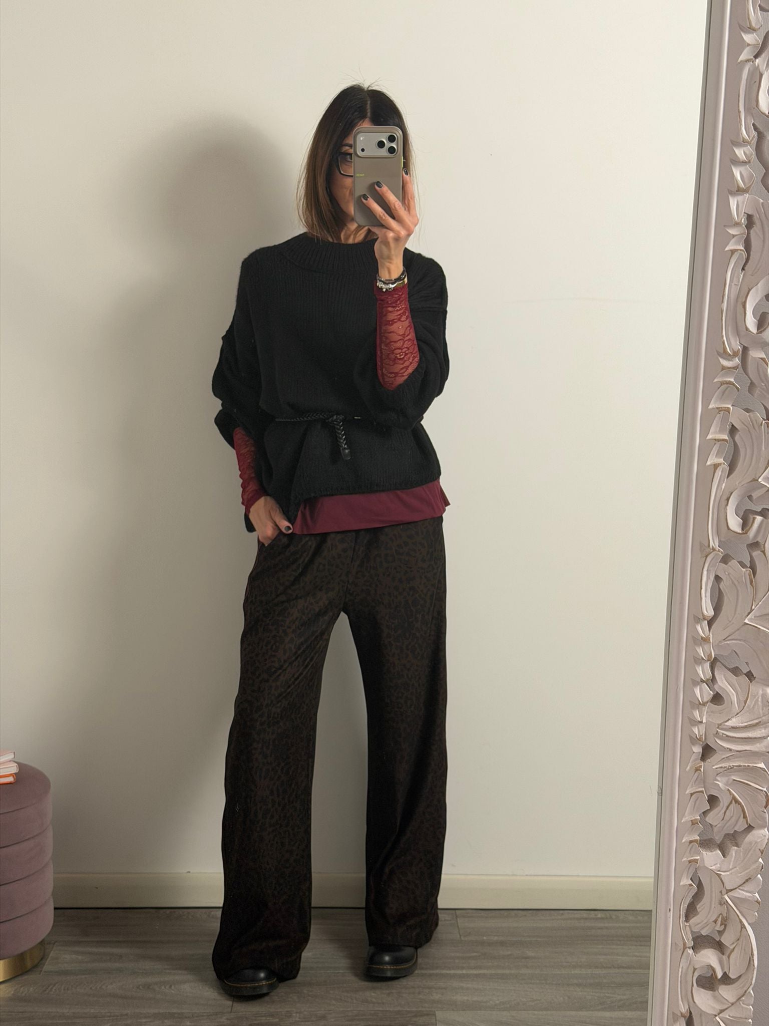 Panta Urban macu riga Burgundy