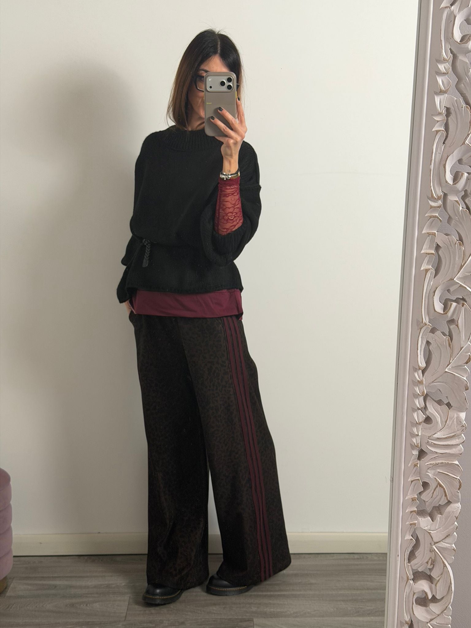 Panta Urban macu riga Burgundy