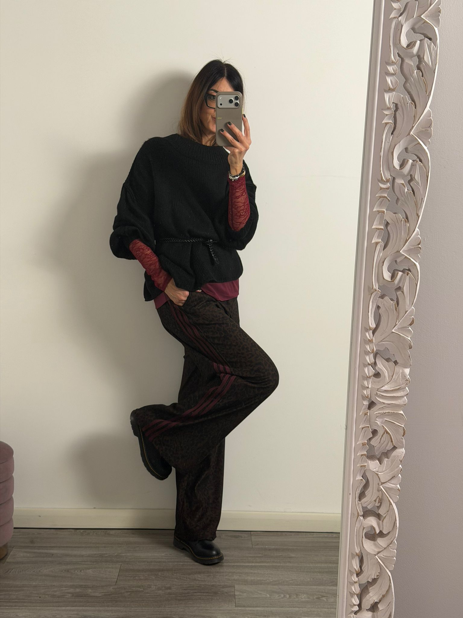 Panta Urban macu riga Burgundy