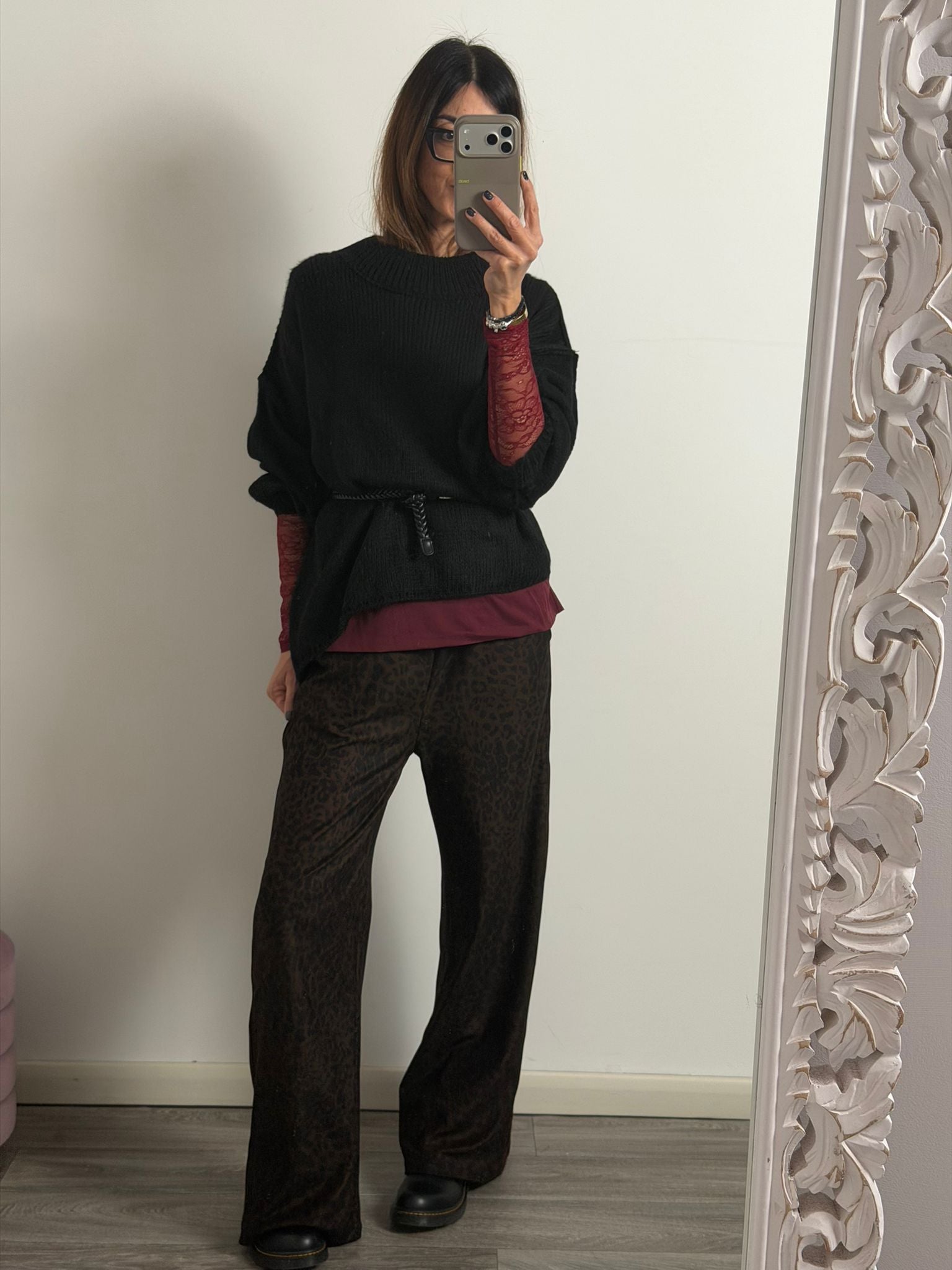 Panta Urban macu riga Burgundy