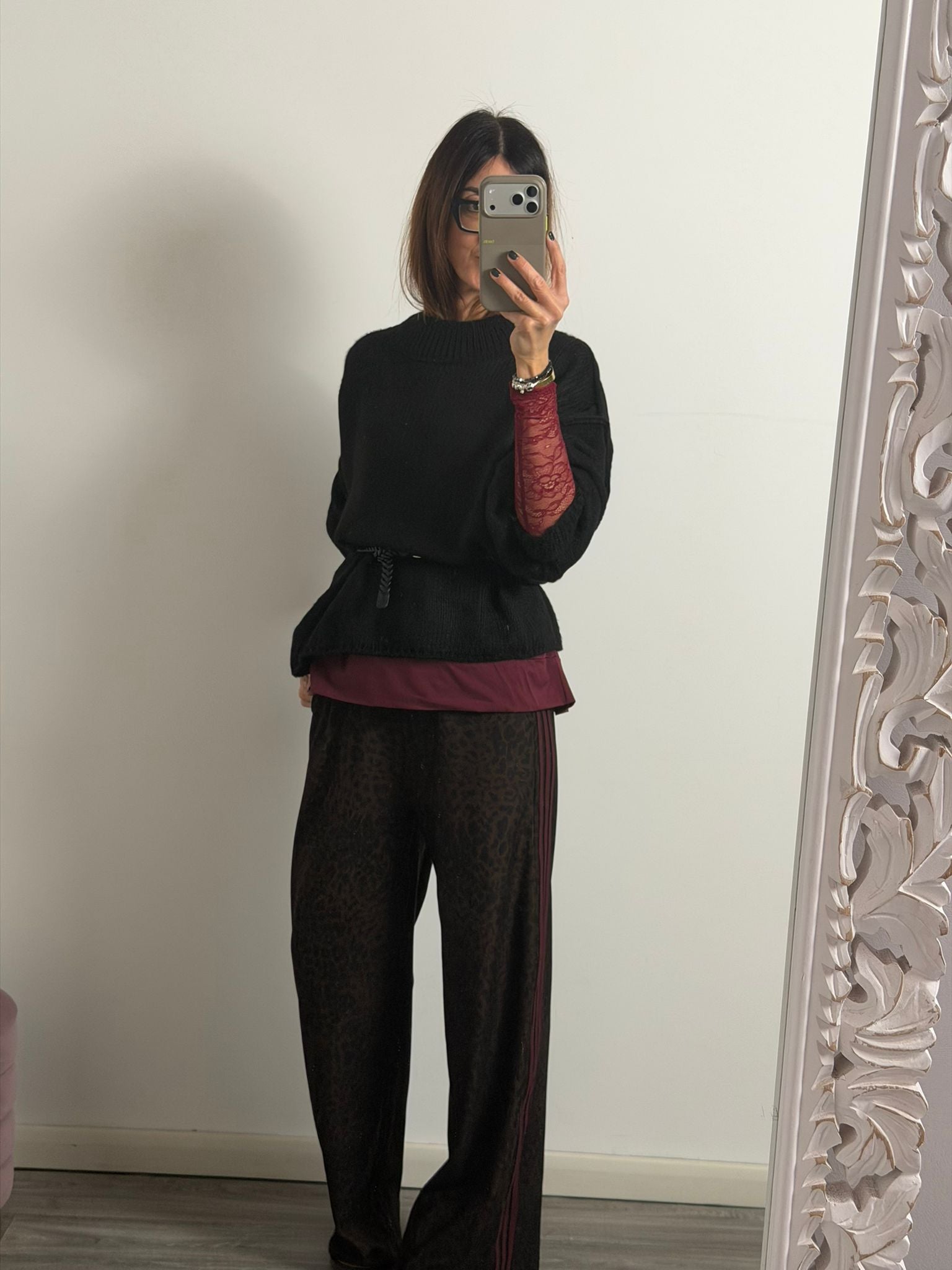 Panta Urban macu riga Burgundy