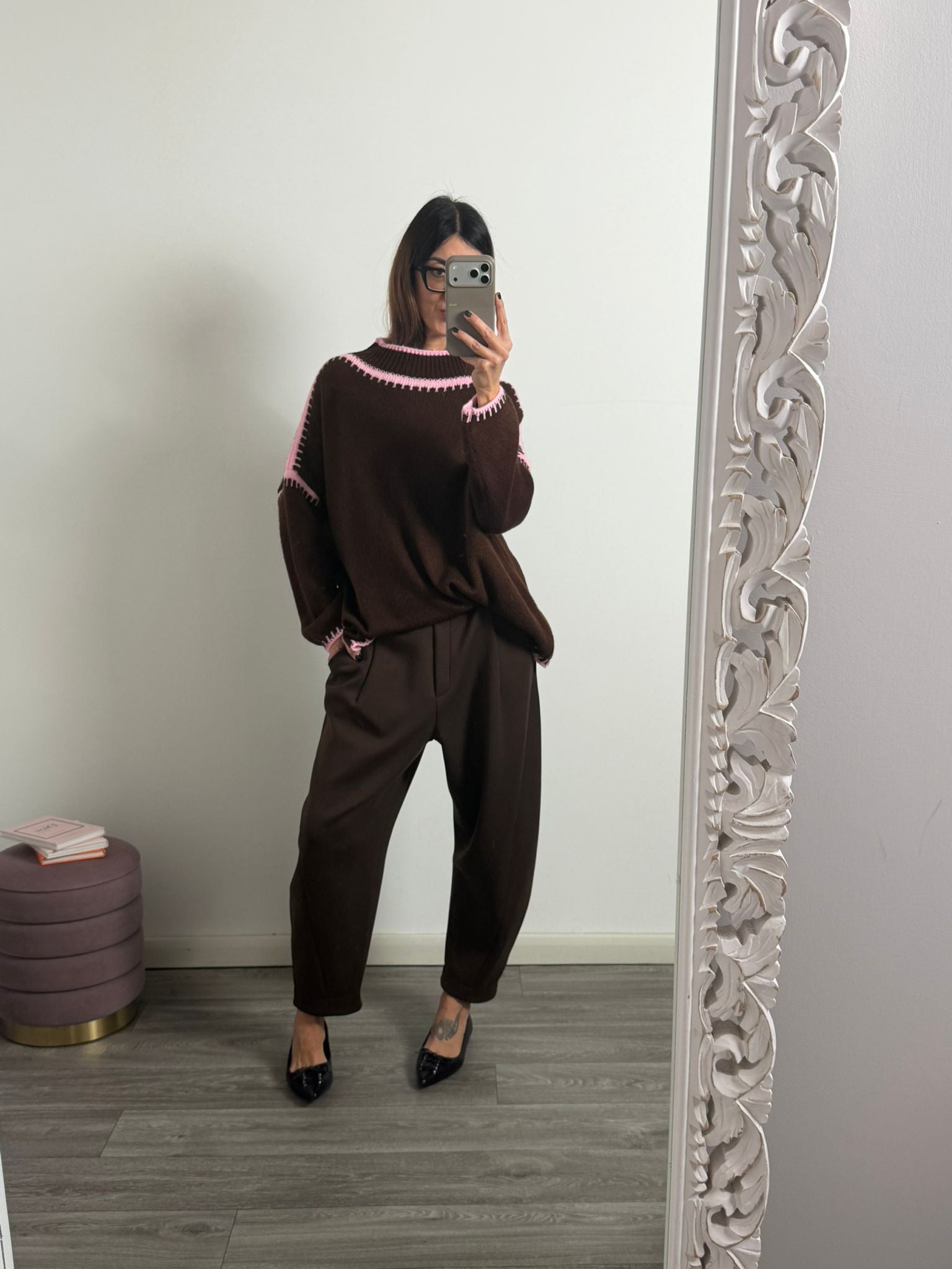 PULL SALISBURGO ciocco/rosa