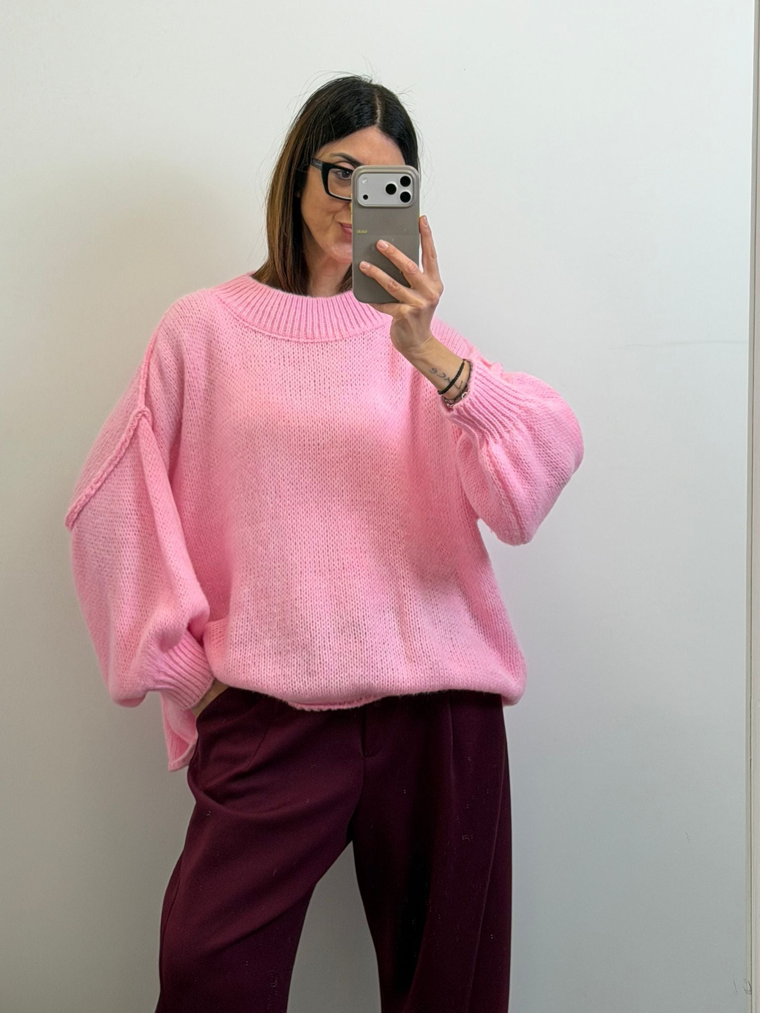 Pull Rovaniemi rosa bubble