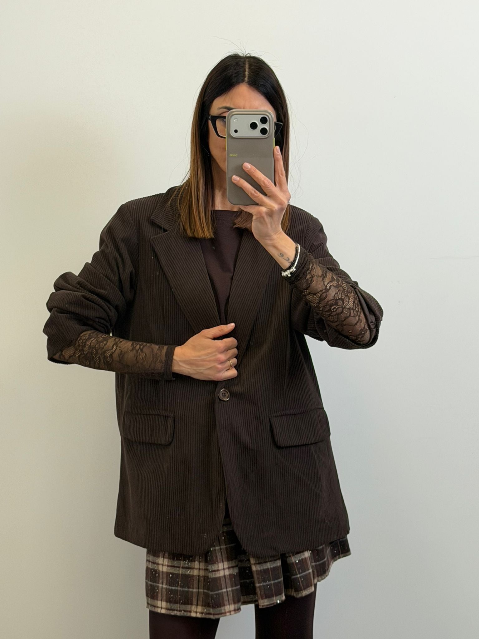 Blazer in velluto Santorini