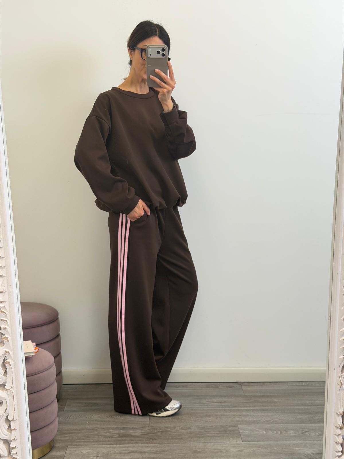 Panta Urban ciocco riga rosa